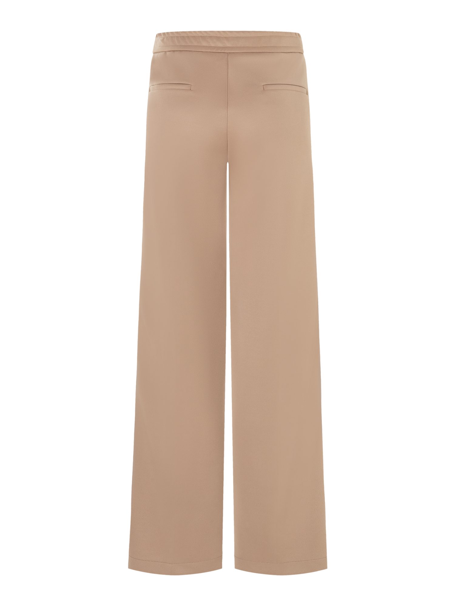 Cambio Stoffhose natur, Freizeit, Polyester, Unifarben, Wide Leg, Mittel