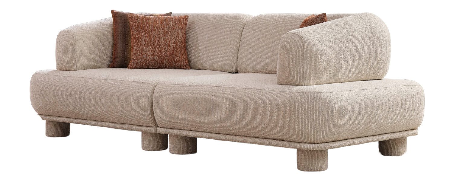 Villa Möbel Sofa Solano, 2-Sitzer 1 Teile, mit Relax-/Bettfunktion durch verstellbare Rückenlehne