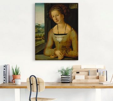 Artland Leinwandbild Bildnis der Fürlegerin, Frau (1 St), auf Keilrahmen gespannt