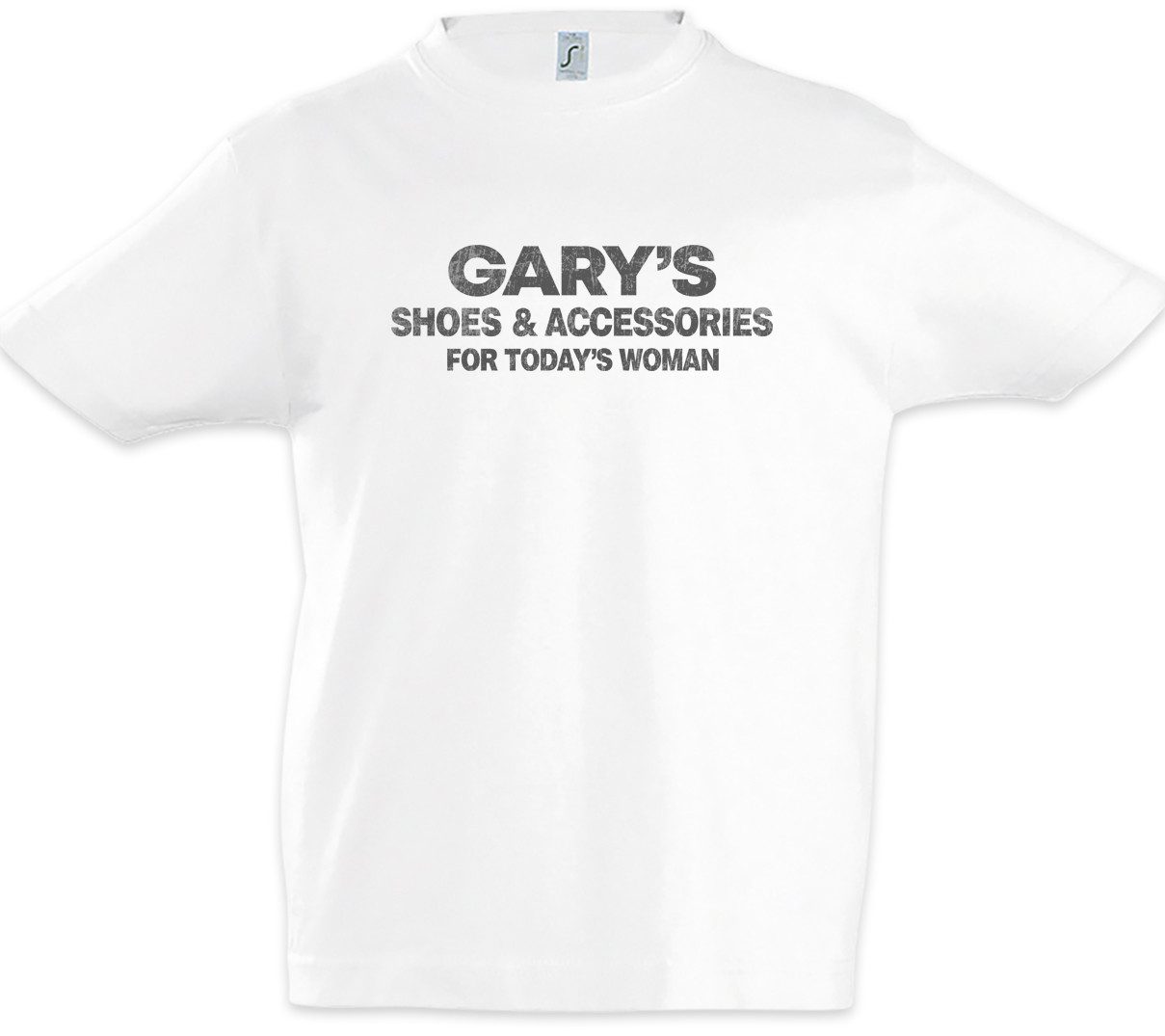 Print-Shirt Gary's Shoes & Accessories Kinder T-Shirt Married Al With Logo