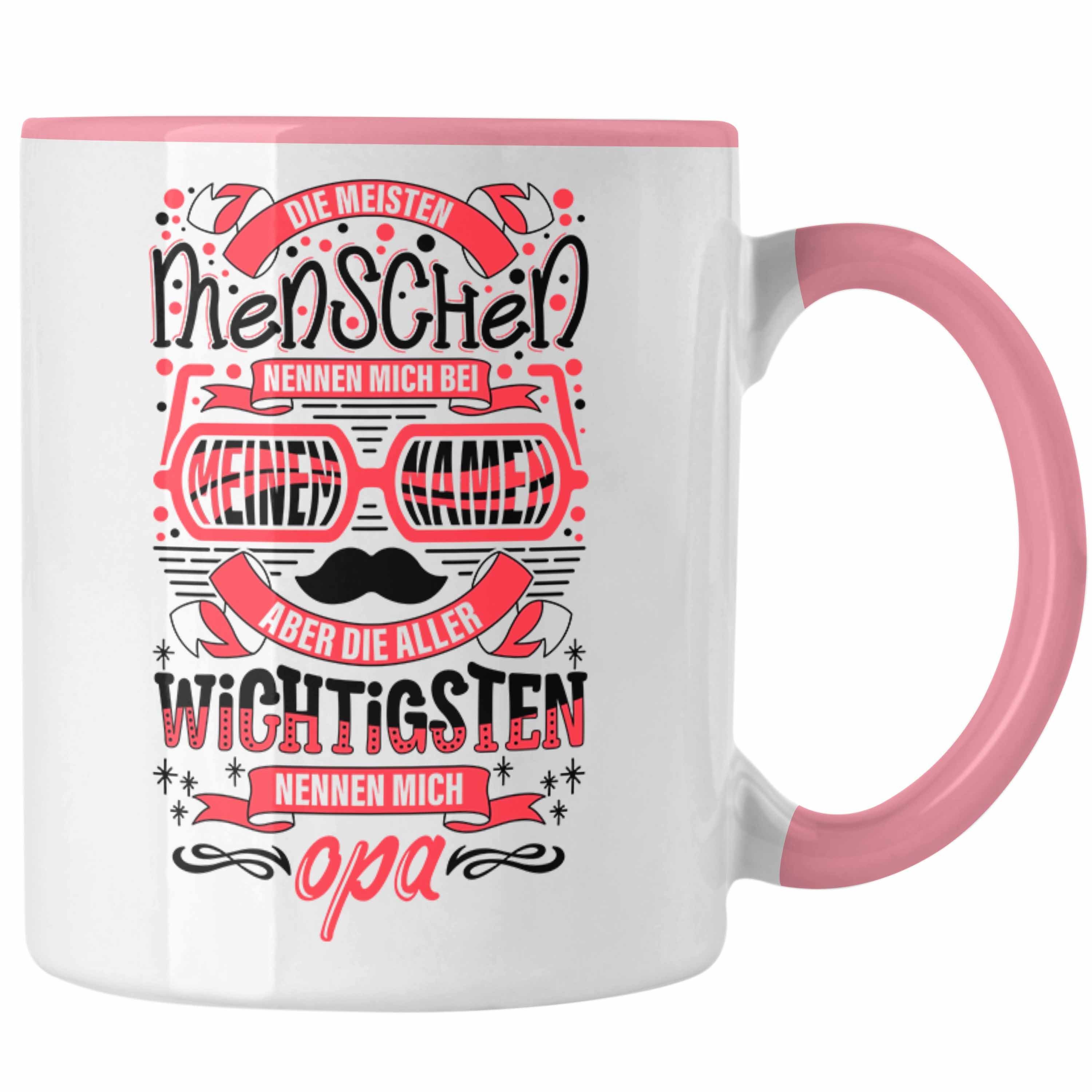 Opa Bester Bester Tasse Geschenkidee Tasse Trendation Tasse Trendation Welt Enkel Der Opa von Rosa - Geschenk Enkelin Welt Opa Der