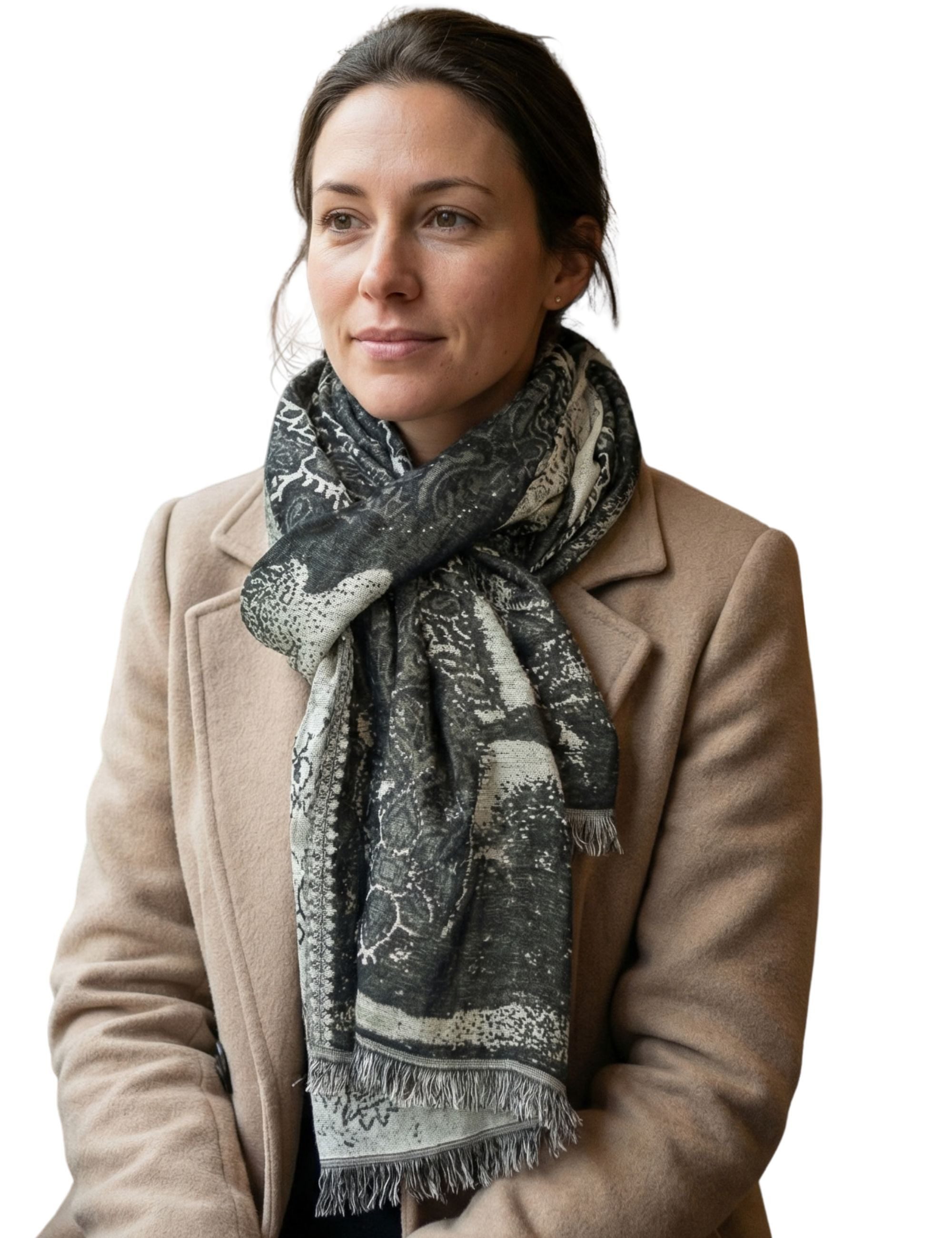 Sunsa Modeschal Winterschal Große Halstuch Herren Schal aus Baumwolle Viskose