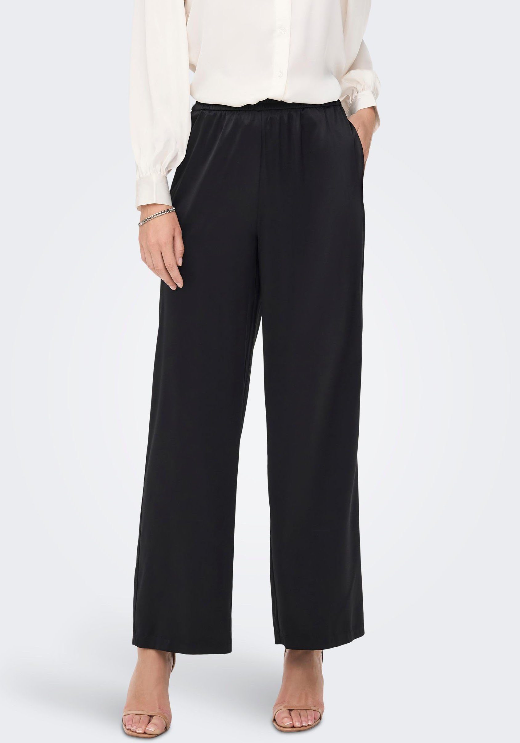 Neue Produkte für 2024 ONLY Schlupfhose ONLVICTORIA SATIN PANT aus Satin unbekannt