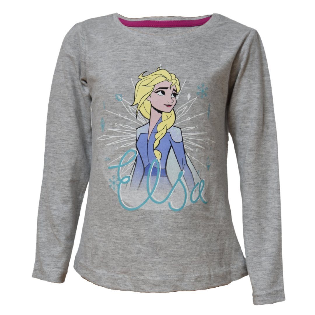 Kinder Shirts Disney Frozen Langarmshirt Elsa Die Eiskönigin Langarmshirt Disney Frozen Elsa Mädchen Oberteil Shirt Gr.104-134