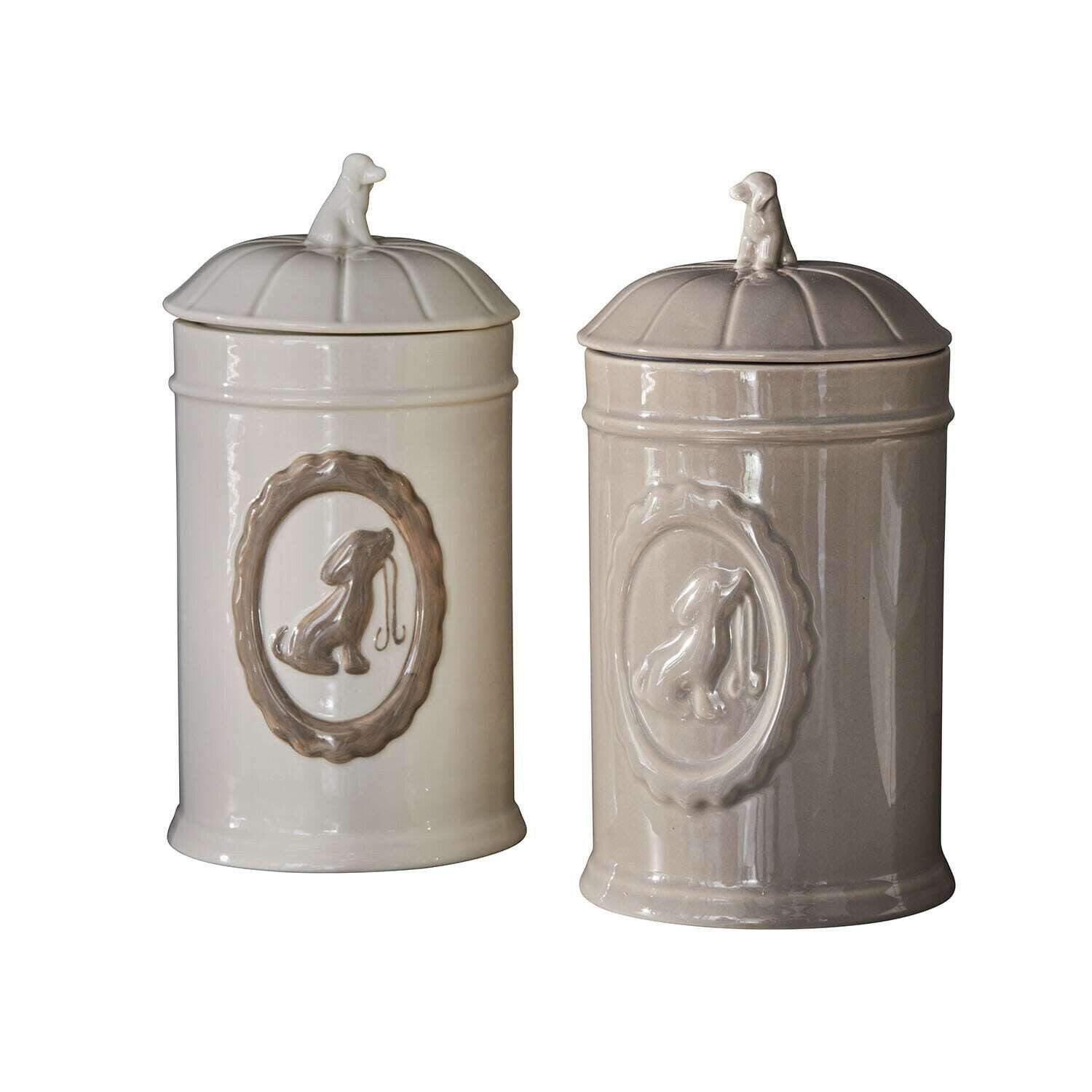 Mirabeau Vorratsdose Dose 2er Set Ruunja weiß/beige, Porzellan