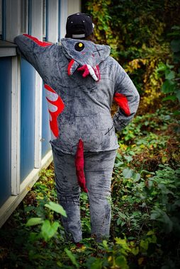 Corimori Jumpsuit Flauschiges Zombie Einhorn Kostüm für Kinder mit Haarreif,  Karneval (2-tlg) Verkleidung