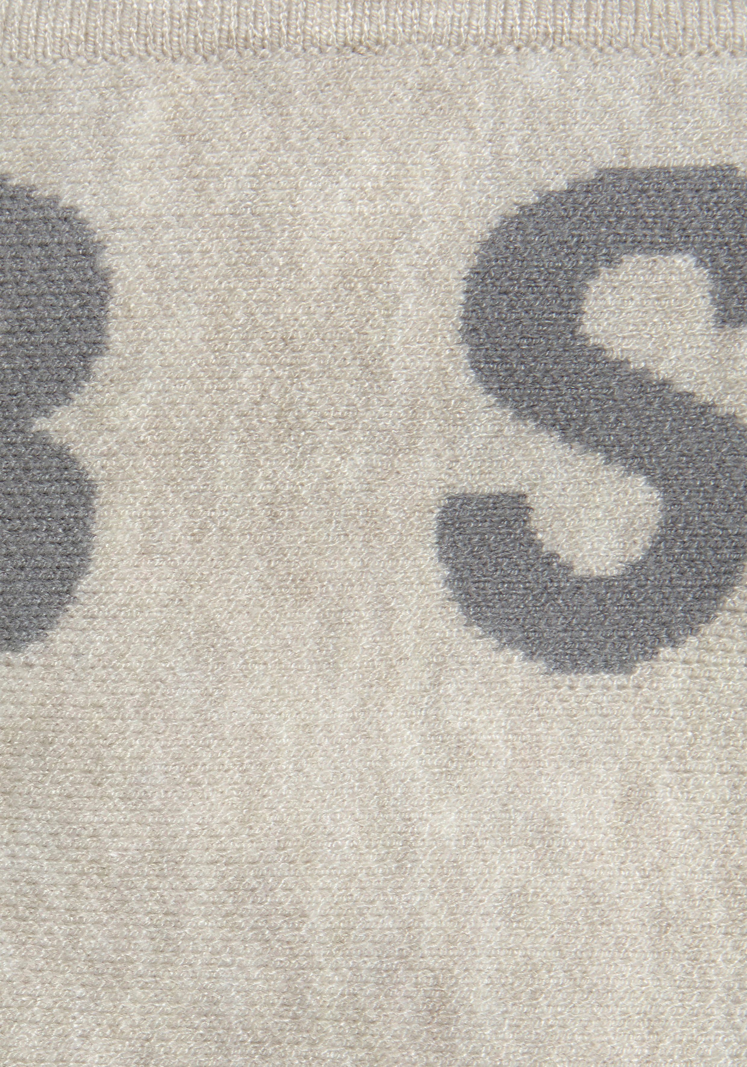 Elbsand Strickjacke aus hochwertigen Strick und eingestricktem Logo, Loungewear