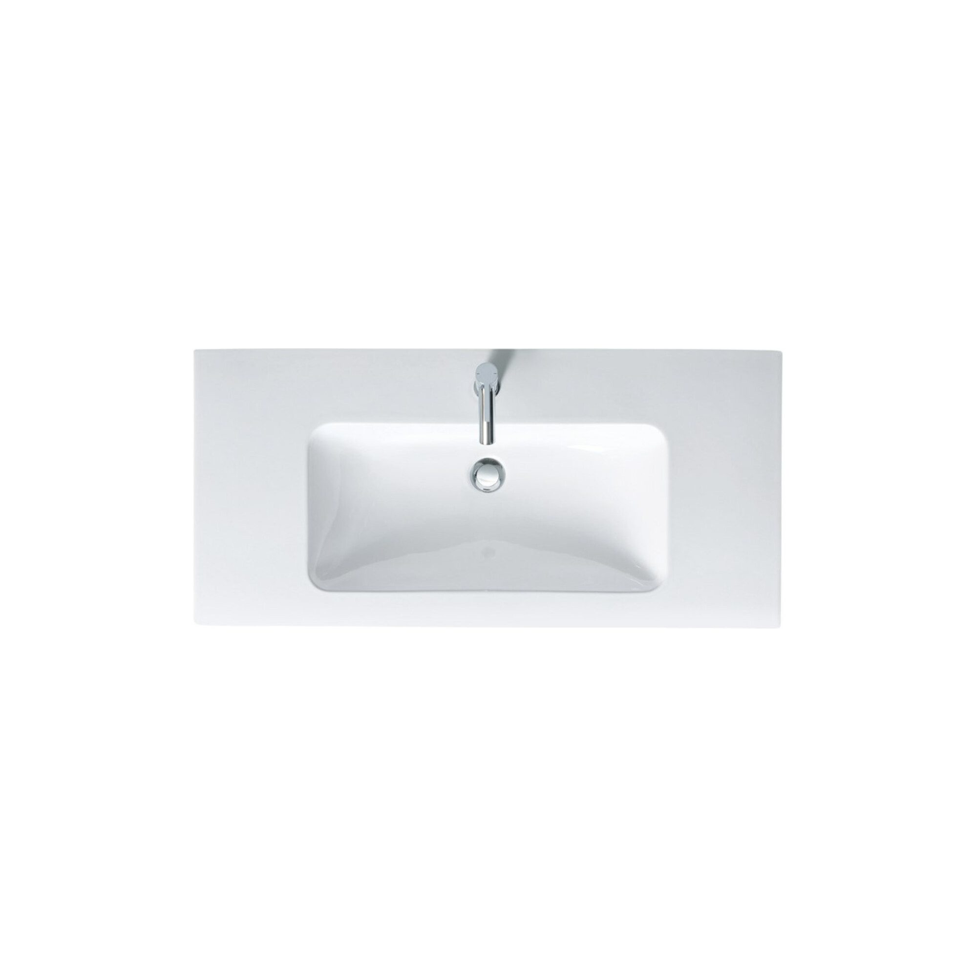 Duravit Badmöbel-Set Duravit Möbelwaschtisch Me by Starck 103x49cm, we, m HL, ÜL, Hahnlochb
