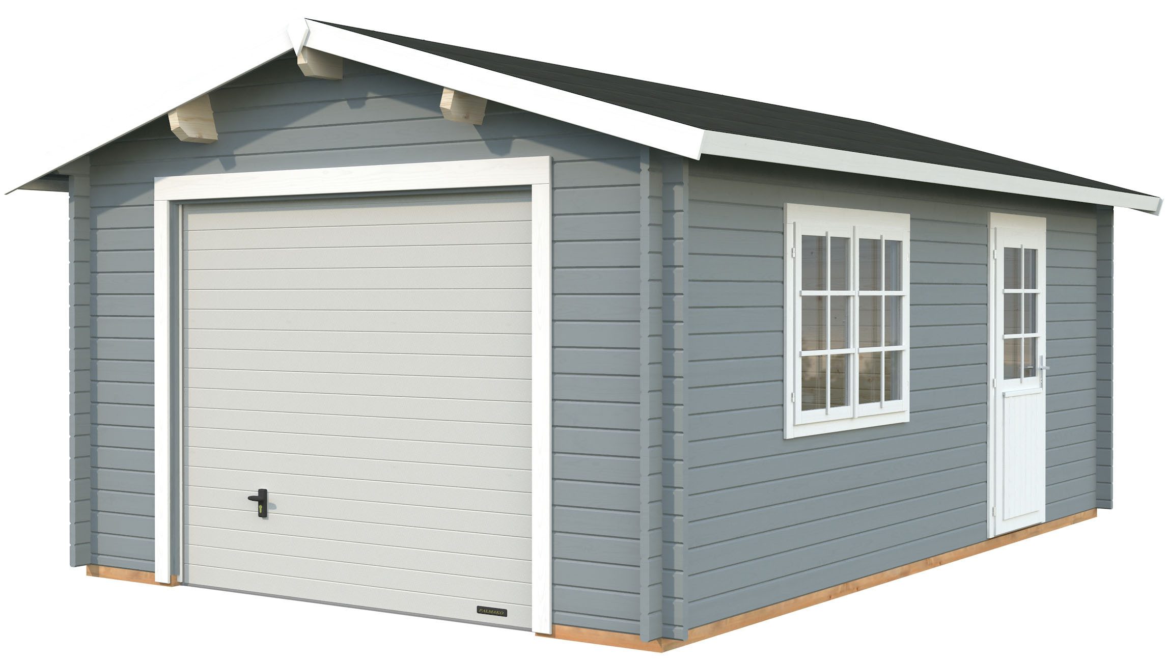 Palmako Garage Roger, mit Sektionaltor, BxTxH: 426x598x276 cm