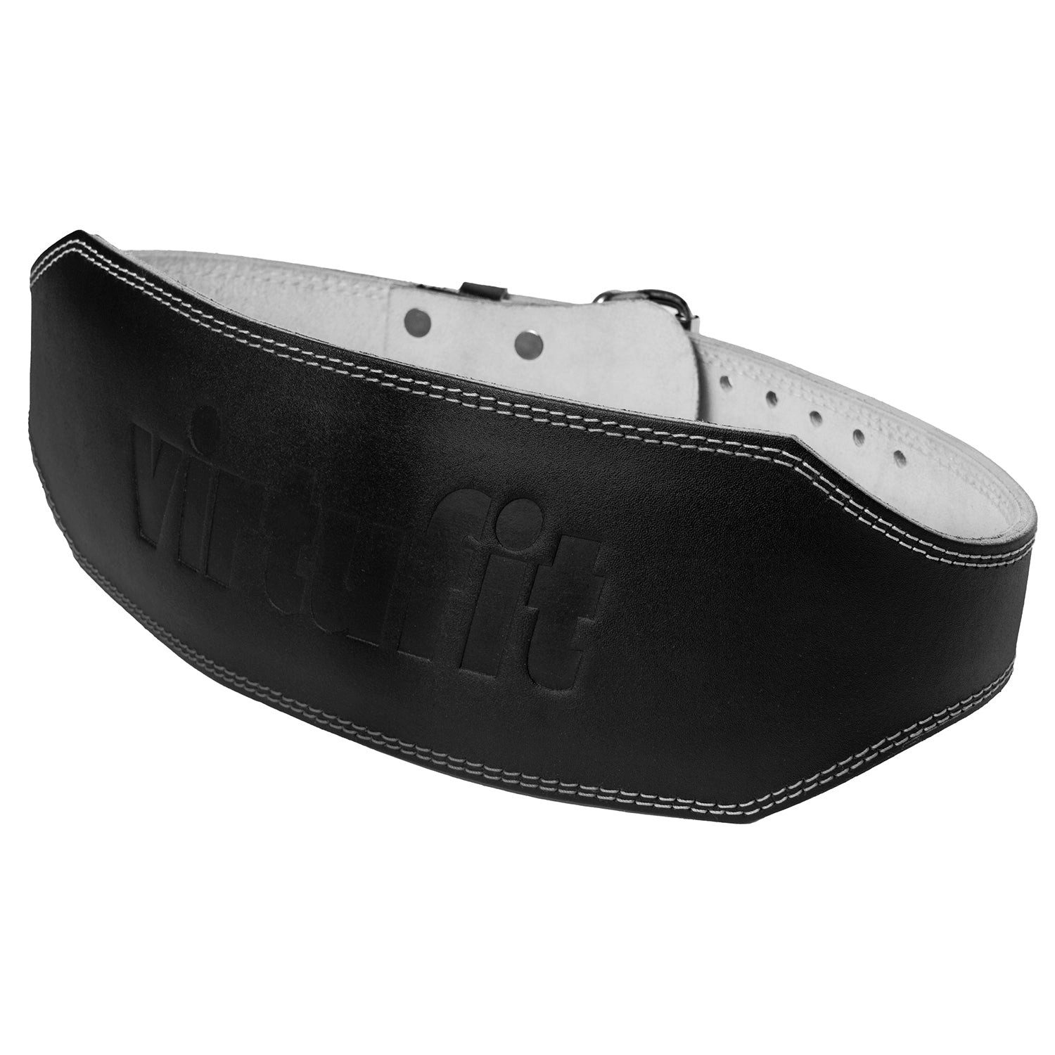 VirtuFit Dip-Gürtel VirtuFit Leder Gewichthebergürtel Lifting Belt Pro mit Polster L/XL