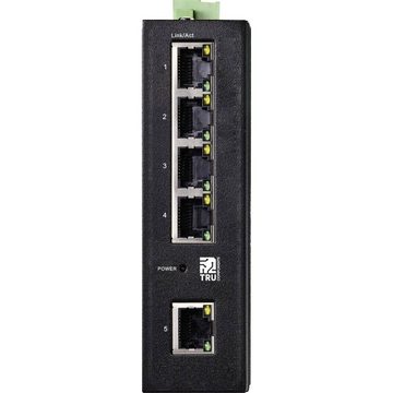 TRU COMPONENTS Industrial-Ethernet-Switch, 5 Ports 1000Base-T Netzwerk-Switch