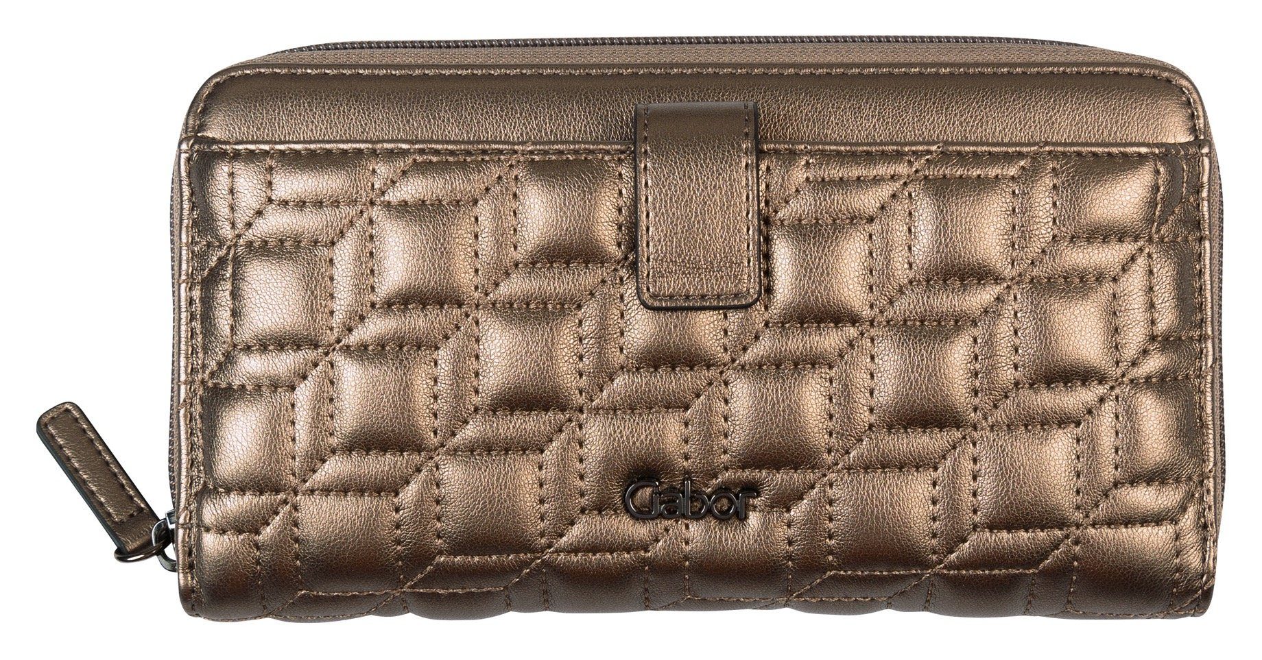 Umhängeriemen wallet Long zip Gabor bronze XL, Geldbörse mit HELLA