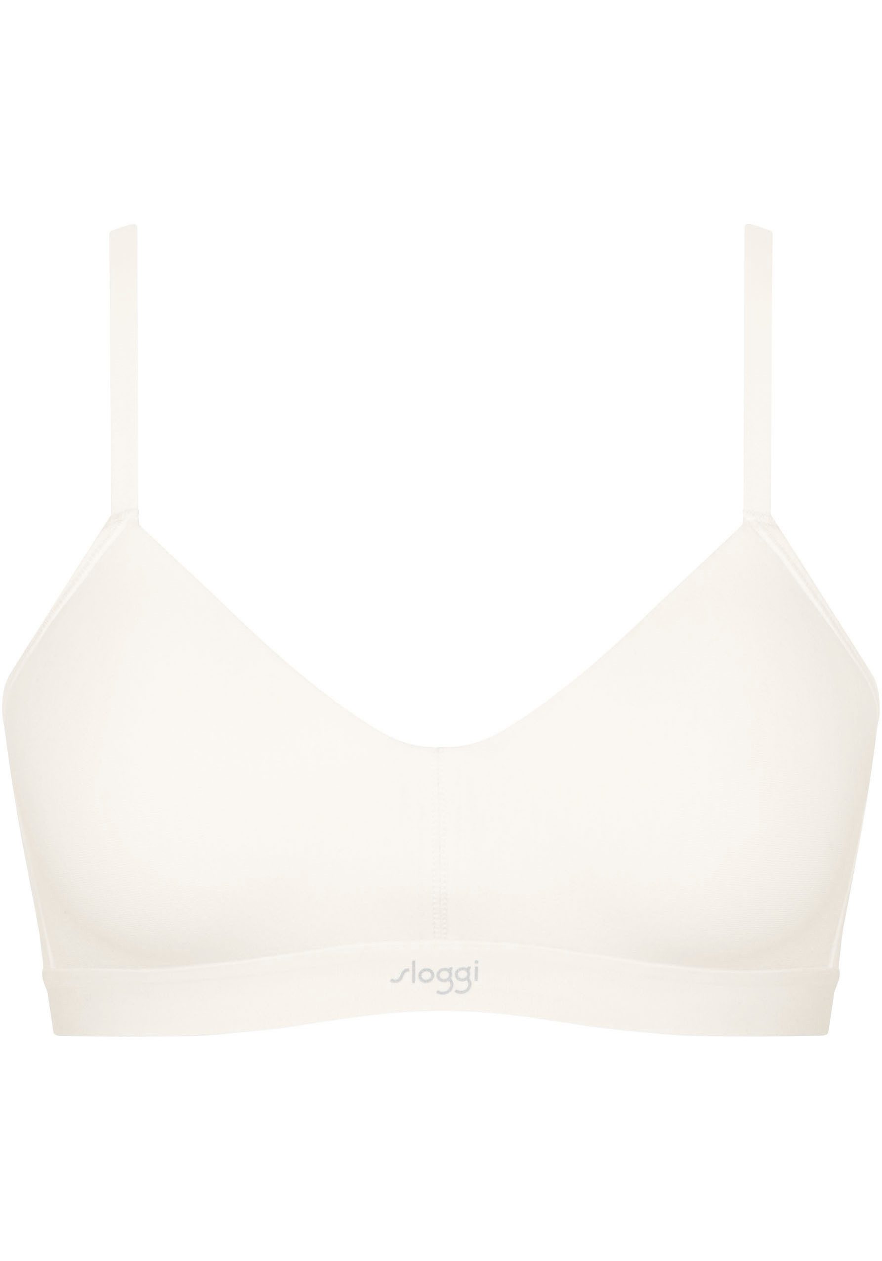 sloggi Schalen-BH EVER Ease temperaturausgleichend, V-Ausschnitt, weich, Baumwollmischung