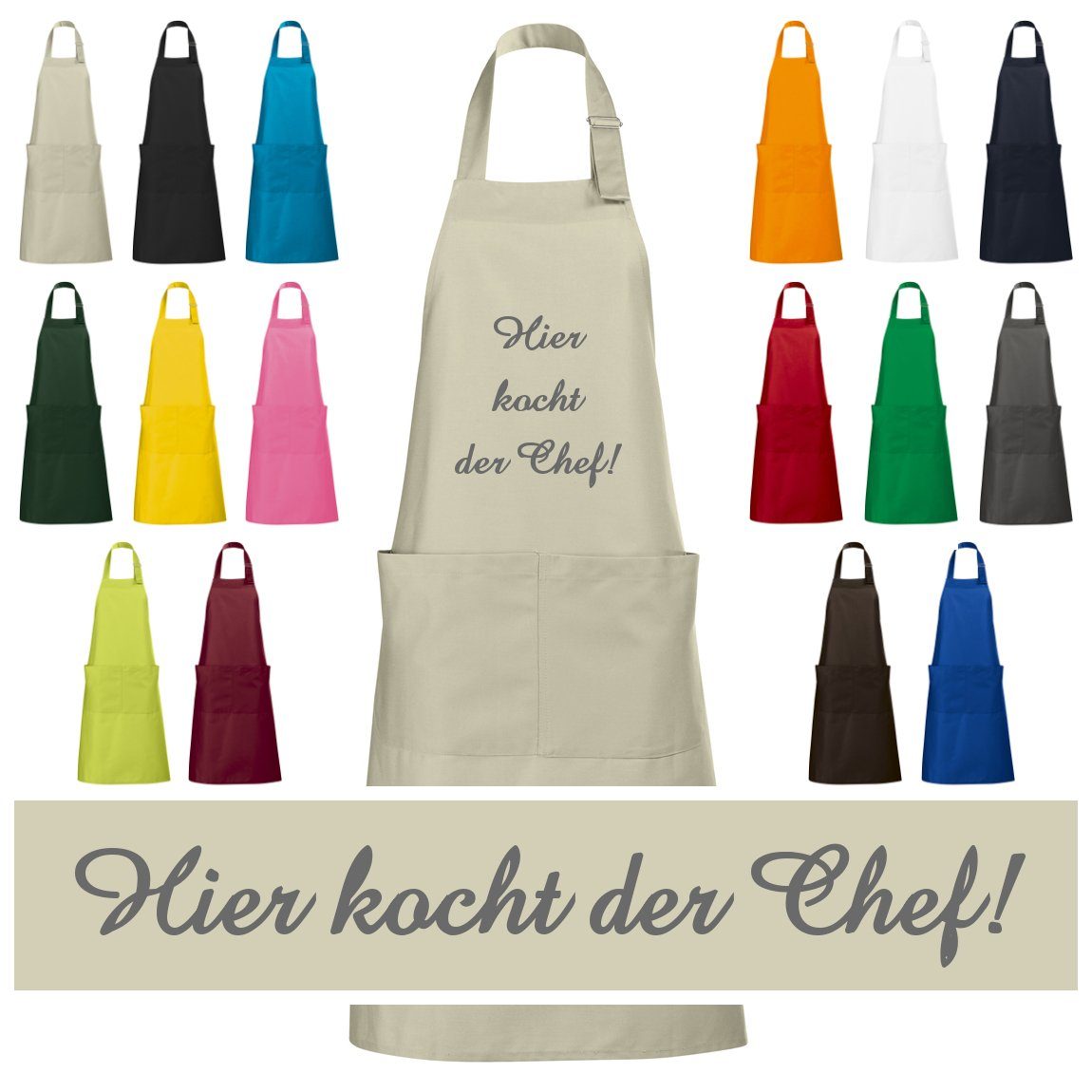 Schnoschi Kochschürze Hochwertige Küchenschürze mit Hier günstig online kaufen