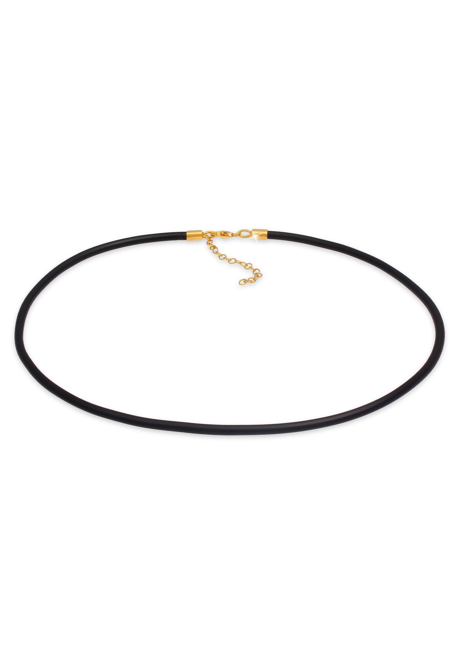 Nenalina Kette ohne Anhänger Kautschuk-Kette Basic Kombinierbar 925 Silber günstig online kaufen