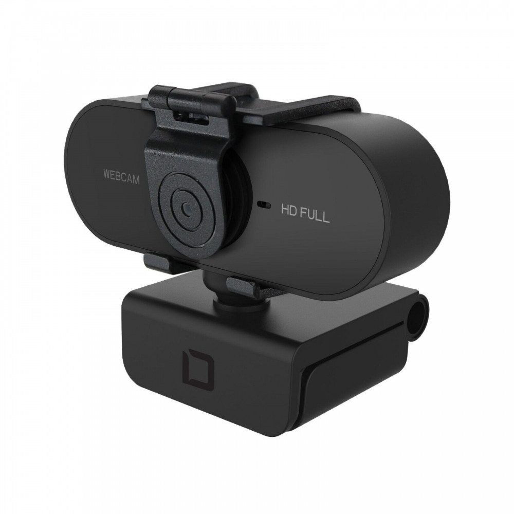 DICOTA Dicota PRO Plus Full HD Webcam Handykamera (USB 2.0, inkl. Full HD-Auflösung für klare Videoanrufe, Eingebautes Mikrofon)