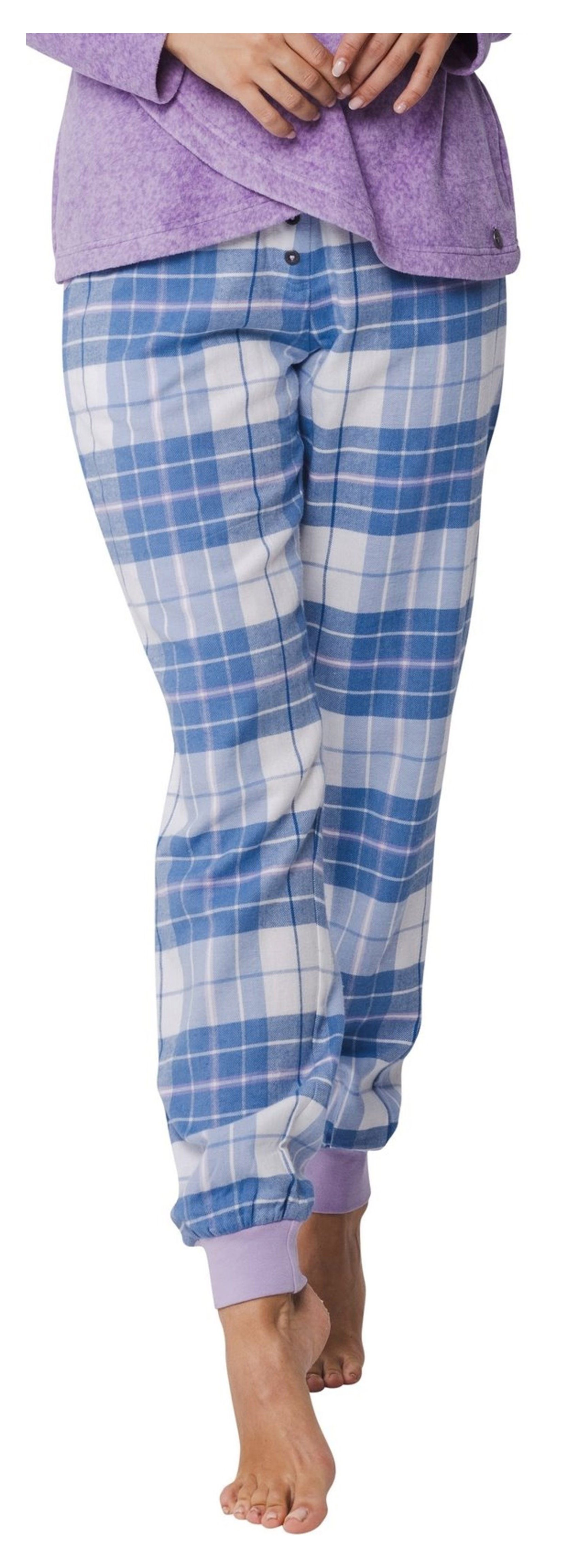 Rebelle Pyjamahose Damen Flanell Pyjamahose (1-tlg) günstig online kaufen