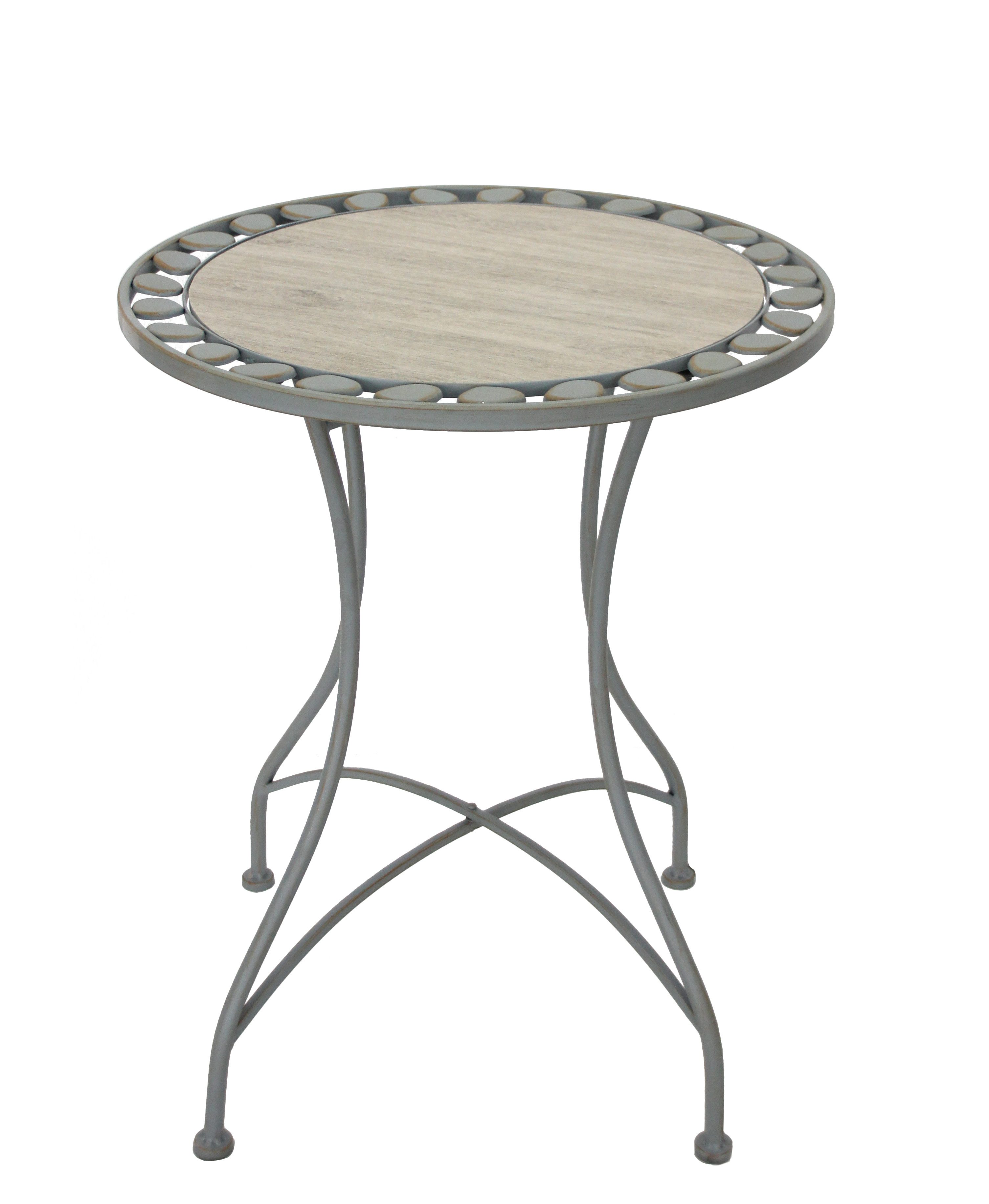 acamp Gartenlounge-Set Bistro-Set 3-teilig, 2 Klappstühle & Tisch, Keramik, wetterfest, (Spar-Set, 3-tlg., 3-teilig: 2 Klappstühle & Tisch), klappbar, platzsparend, wetterfest, Keramik, mediterran, Balkon