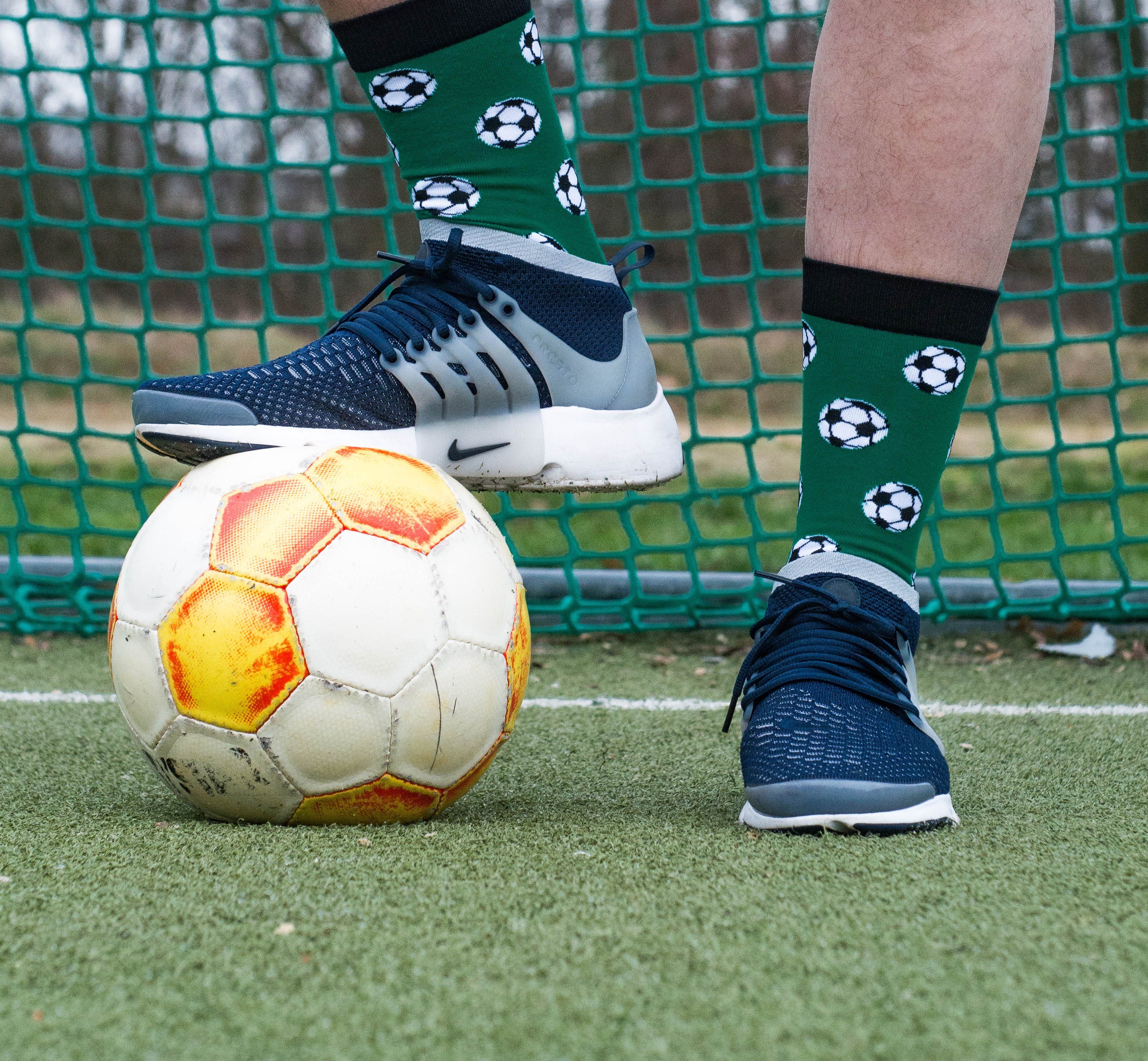 TwoSocks Freizeitsocken Herren Socken & Socken Damen, Einheitsgröße lustige Fussball