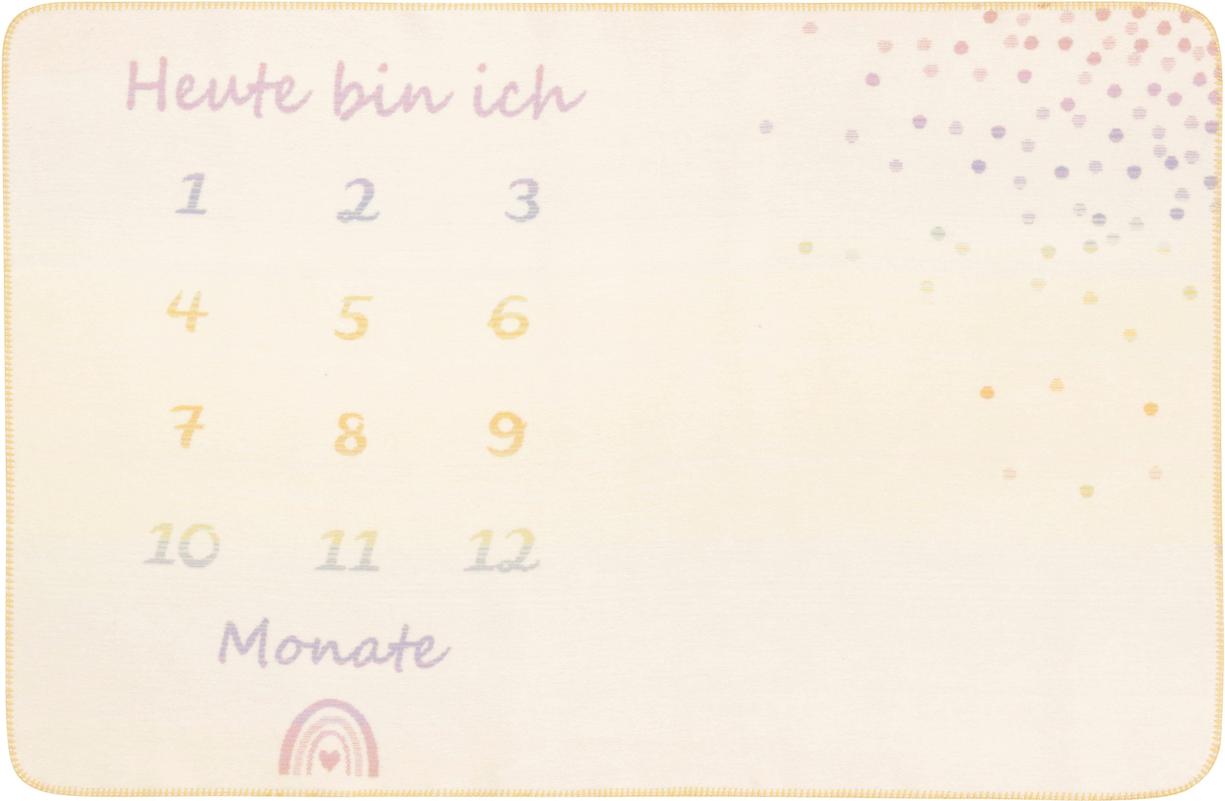 Babydecke Babydecke Milestone, Biederlack, Babydecke Milestone, die perfekt günstig online kaufen