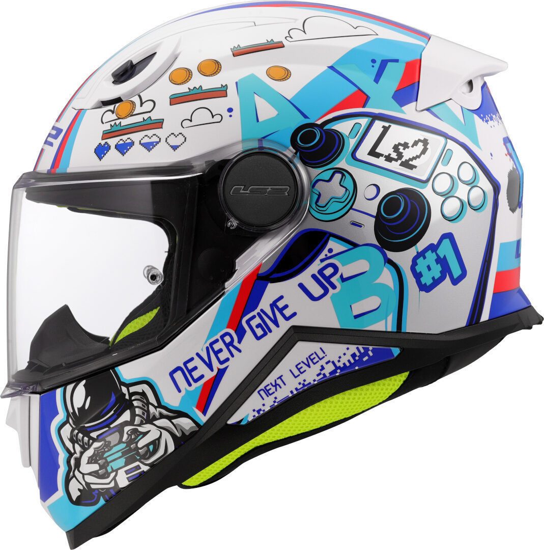 LS2 Motorradhelm FF812 Kid Next Level Kinder Helm, Notfallsystem-Polsterung (EQRS)