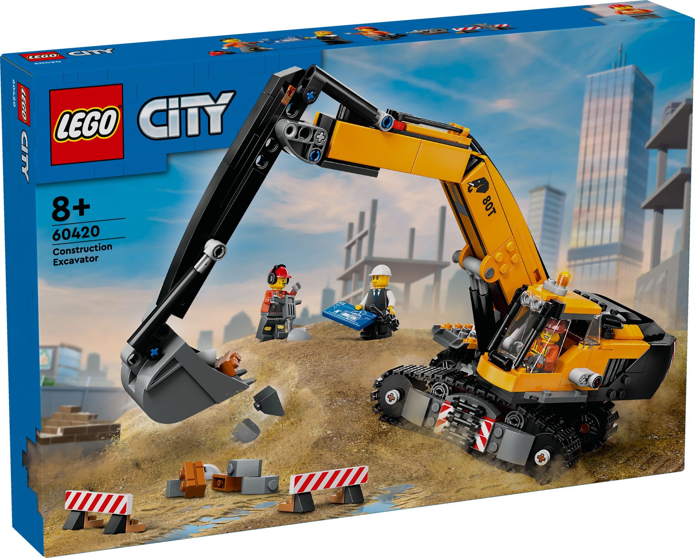 LEGO® LEGO® City 60420 Raupenbagger Konstruktionsspielsteine, (633 St)