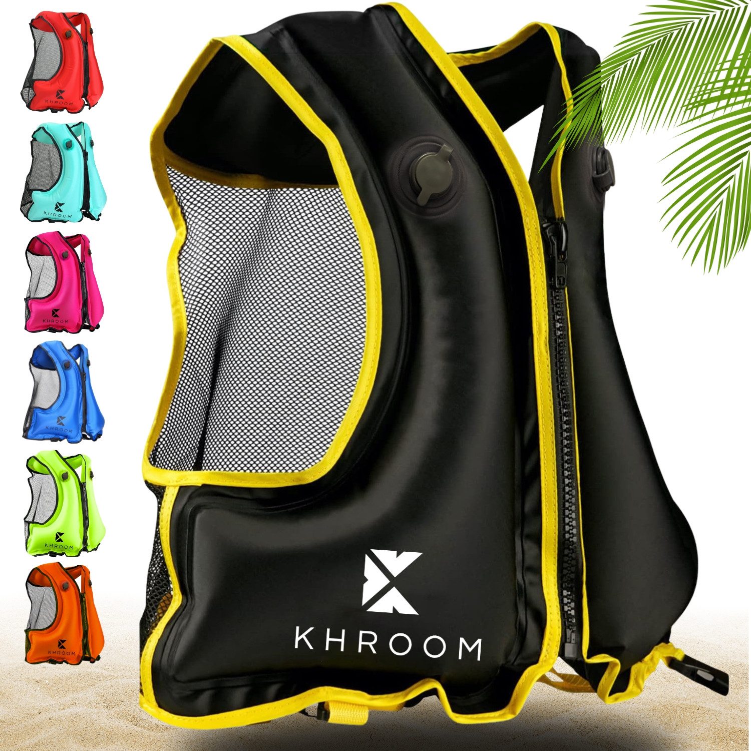 Khroom Schwimmweste aufblasbar Erwachsene für SUP, Kajak, Schnorcheln / Schnorchelweste, Keine Rettungsweste für Hochsee