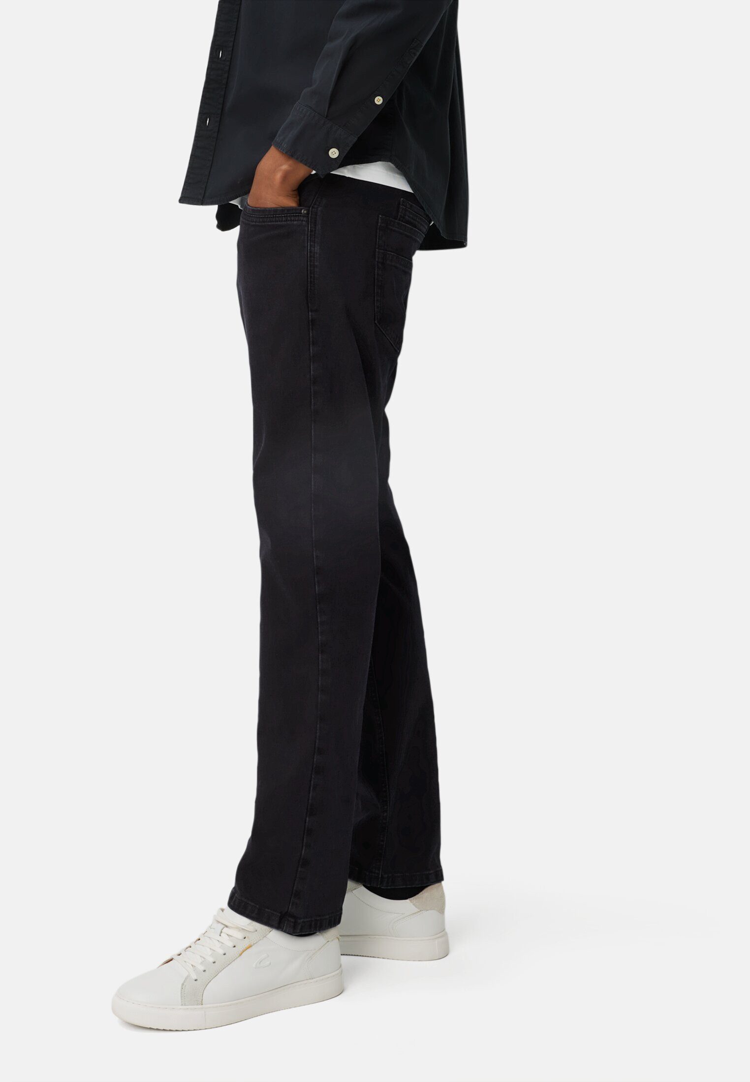 camel active 5-Pocket-Jeans Hose aus Baumwoll-Elasthan-Mix Relaxed Fit