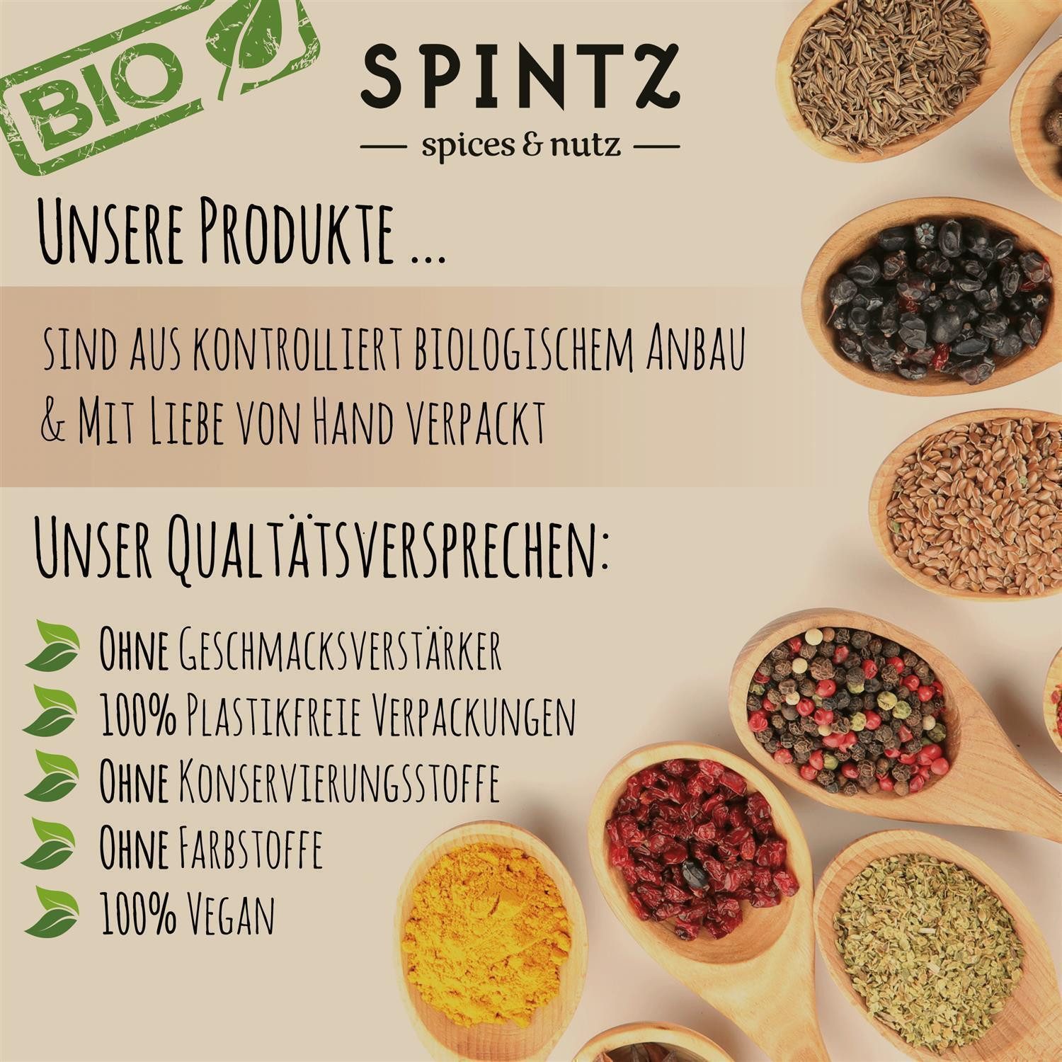 SPINTZ Bio Gerstengras Pulver 250g 1–2 mal täglich 2–3 g Pulver mit ausreichend Flüssigkeit einnehmen, 1 er 250 g
