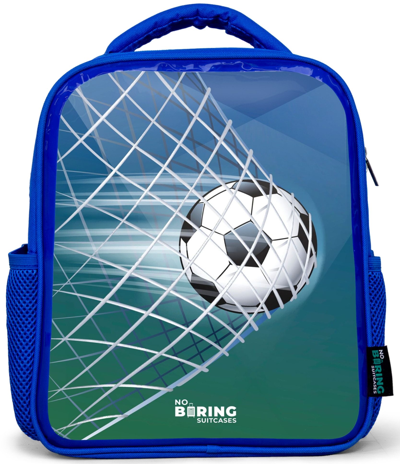Rucksack Blau - Ball im Tor