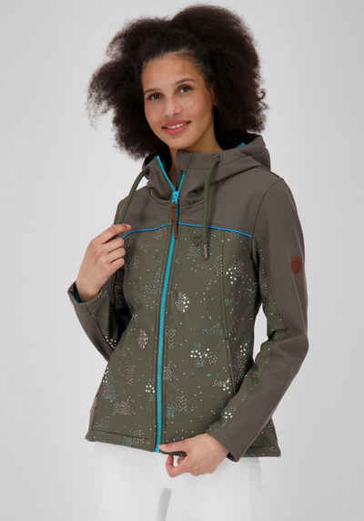 Alife & Kickin Softshelljacke »LoraAK B« kurze Kapuzen-Jacke mit Kordel und schönen Kontrast-Details