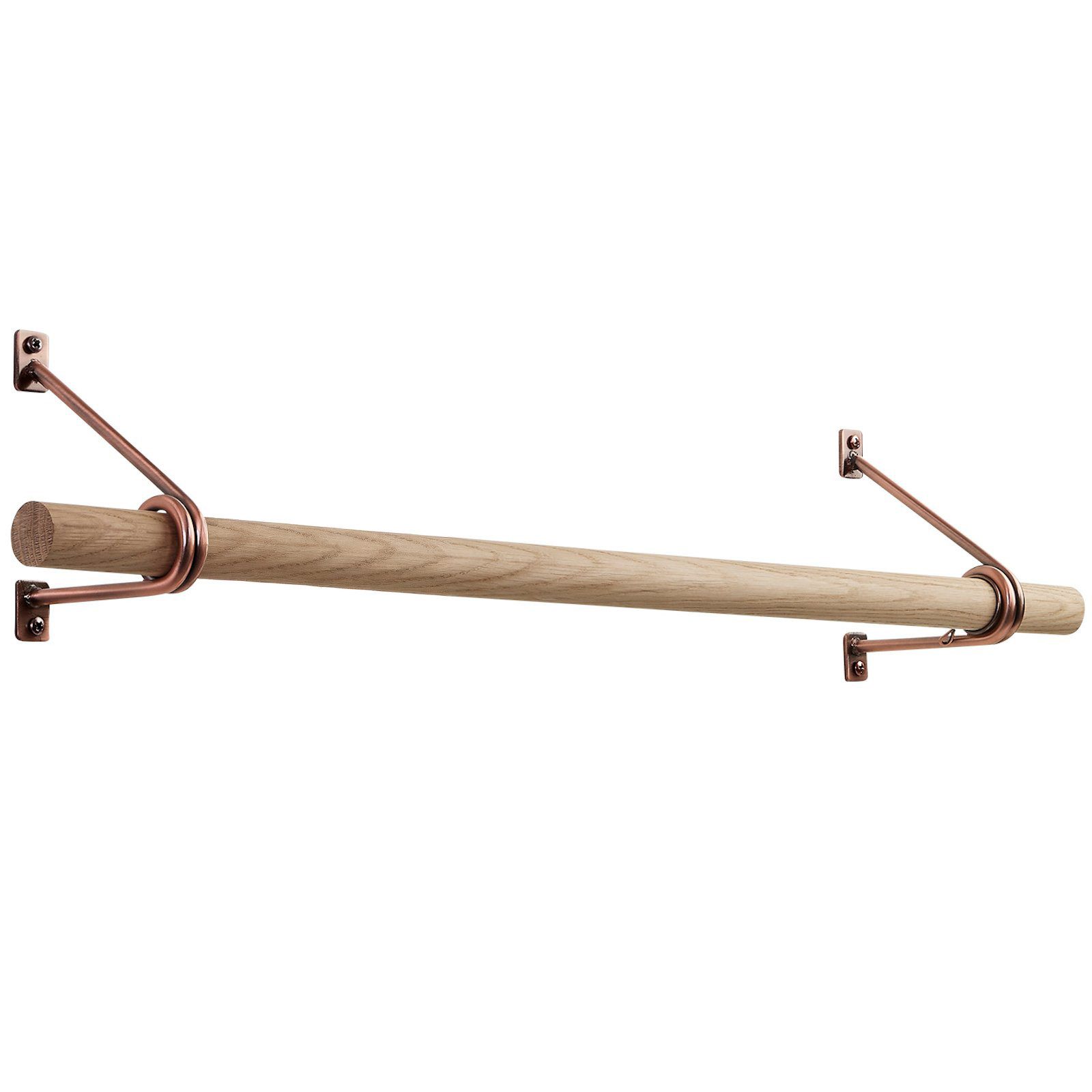 SO-TECH® Wandgarderobe 120 x 150 mm mit Ø 30 mm Kleiderstange aus Holz (Spa günstig online kaufen