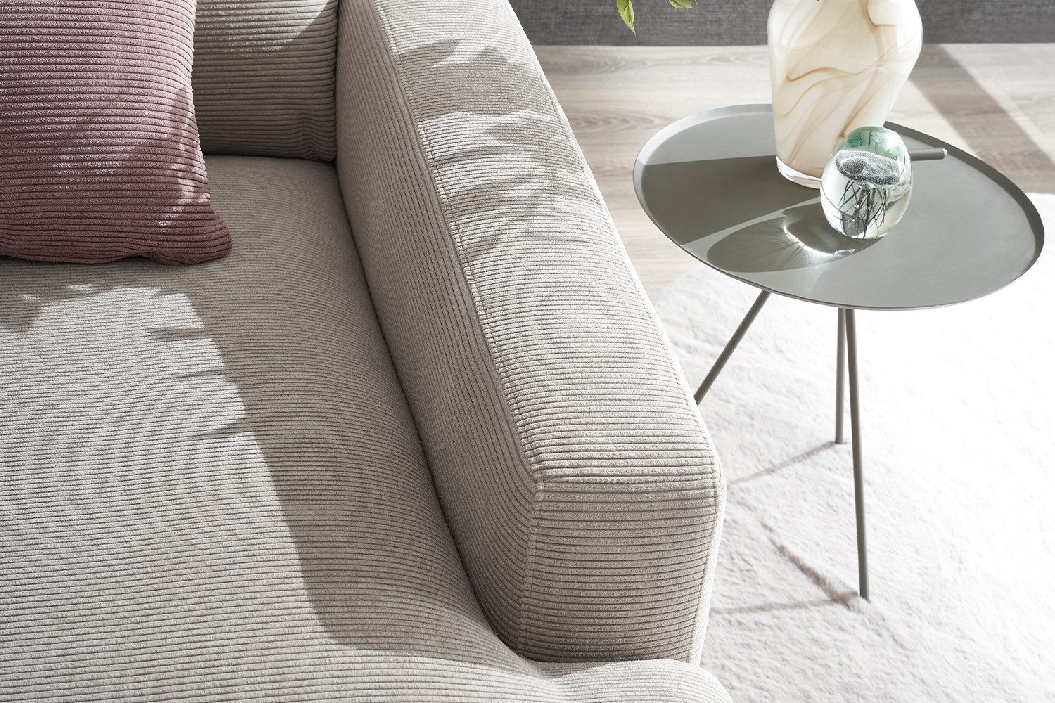 KAWOLA Relaxsessel CARA, Longseat Feincord verschiedene Farben