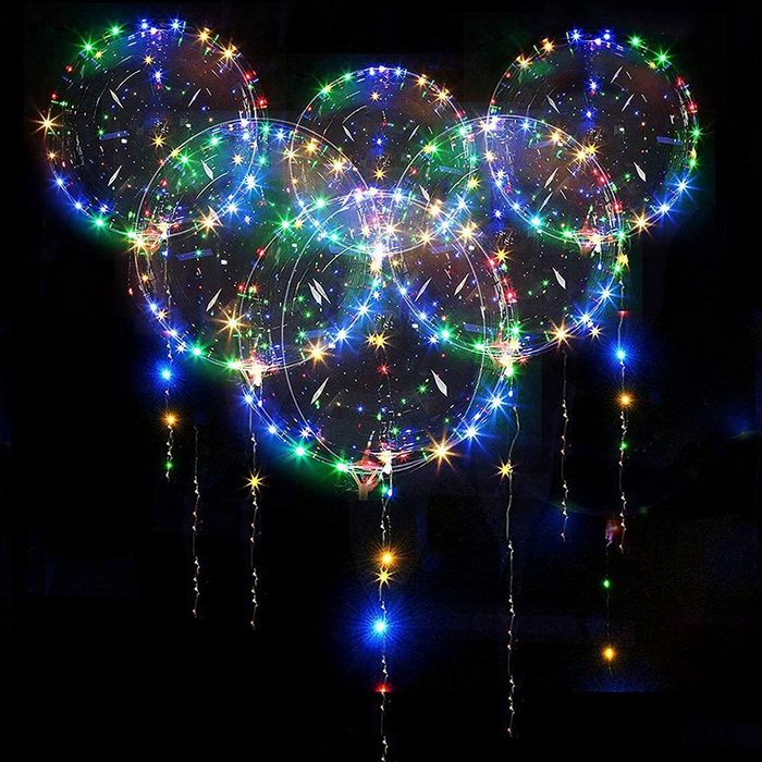 FeelGlad Dekolicht 20 leuchtende Heliumballons zum Geburtstag