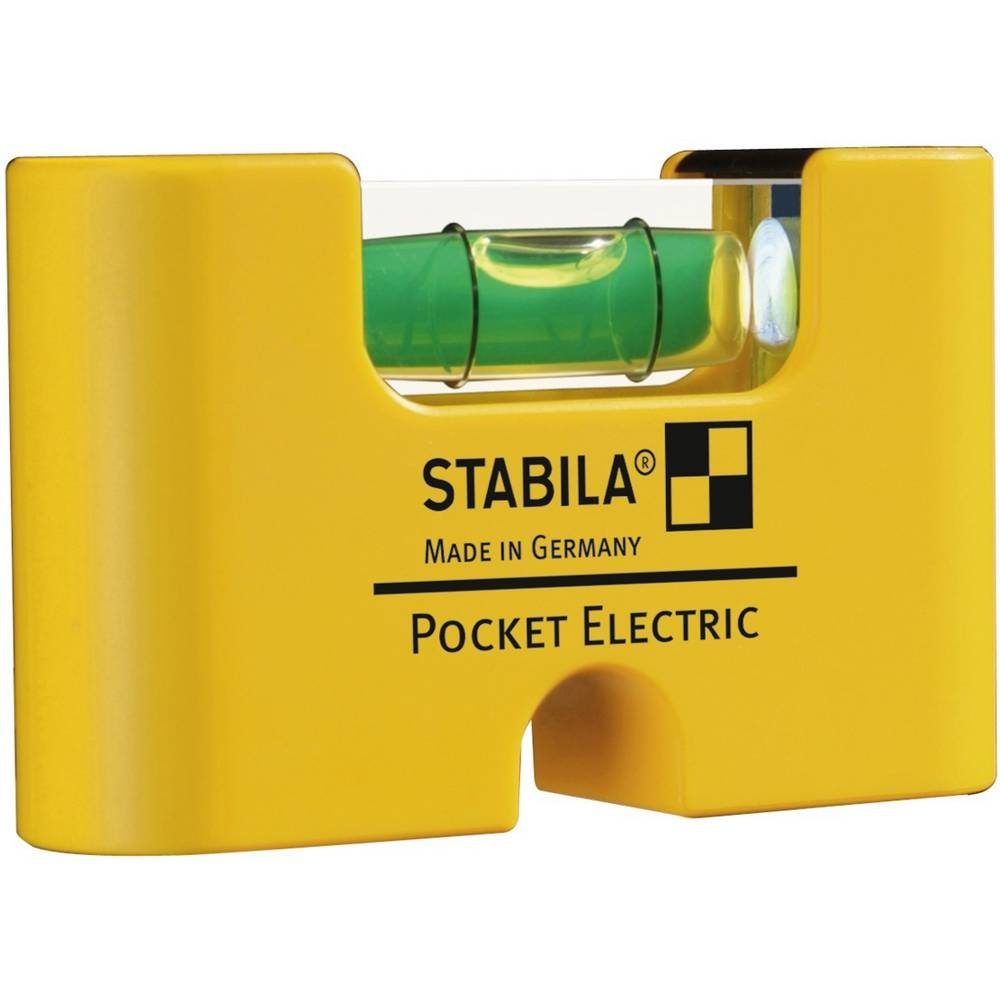 Stabila Wasserwaage Kunststoff-Miniformat-Wasserwaage Pocket Electric