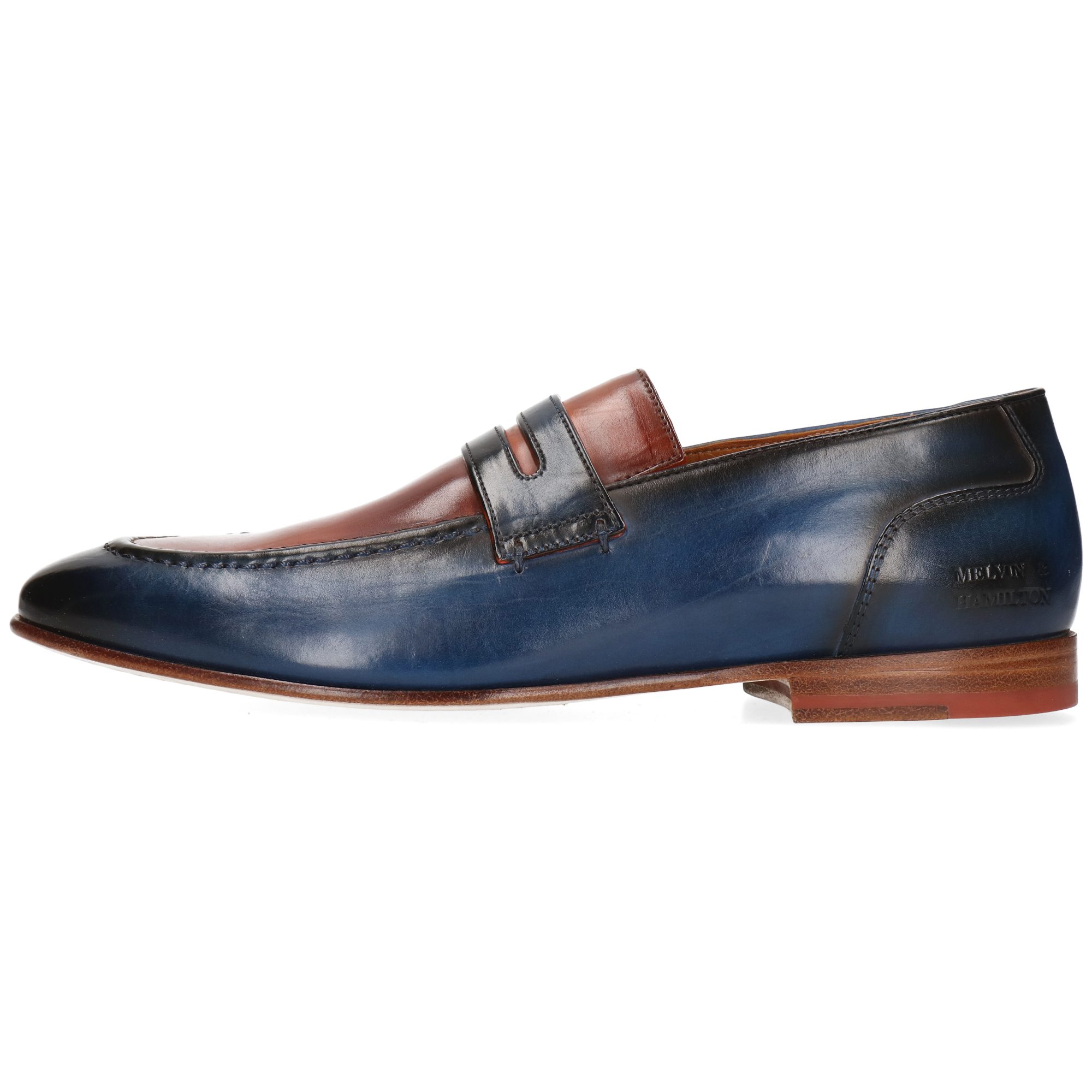Melvin & Hamilton Santo 4 Leder-Loafers für Herren Loafer Flache Absätze, Echtes Leder, Vegetabile Gerbung