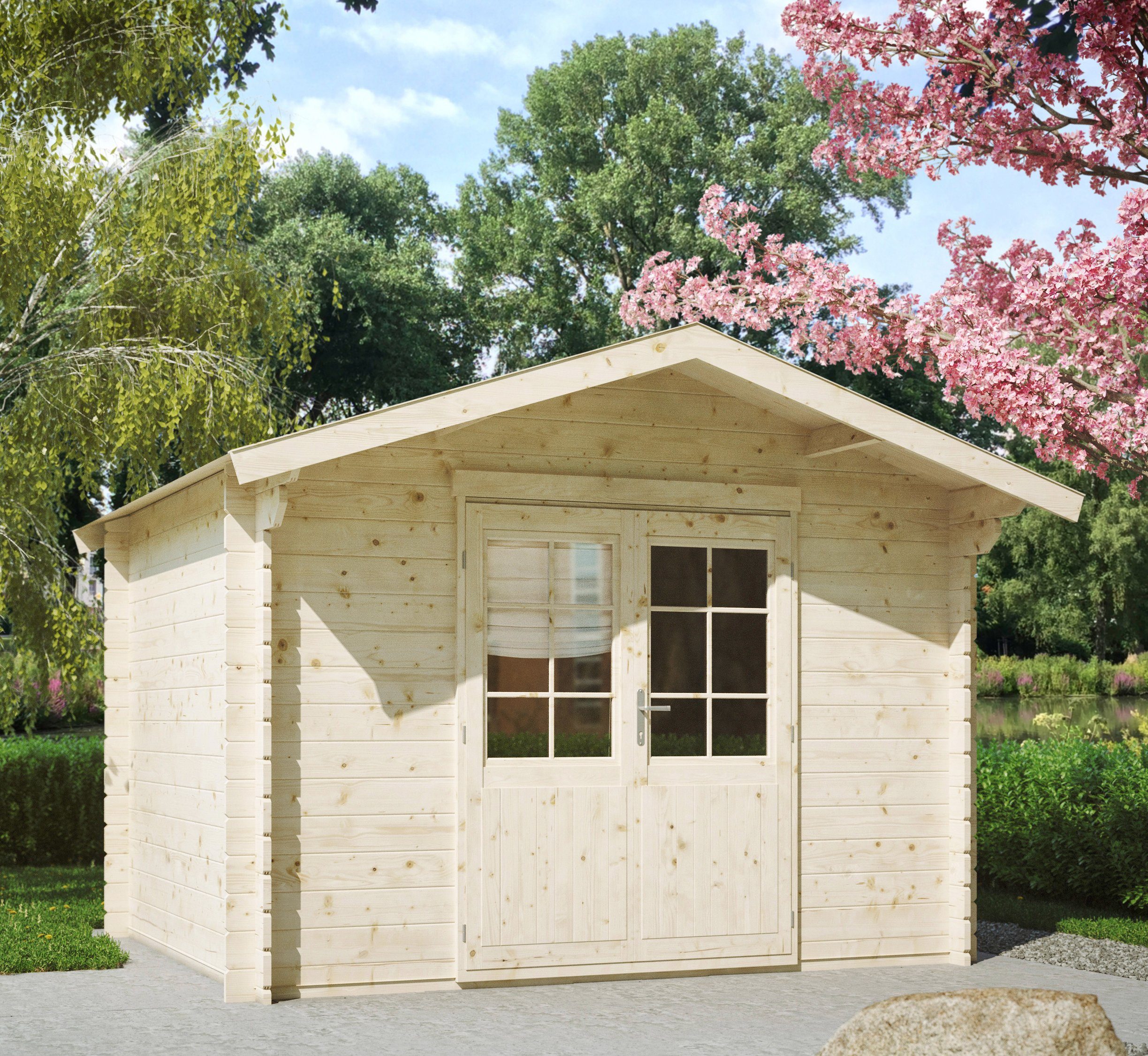 Kiehn Holz Gartenhaus Breitenberg 1 Bxt 350x296 Cm Inkl Aufbau Online Kaufen Otto