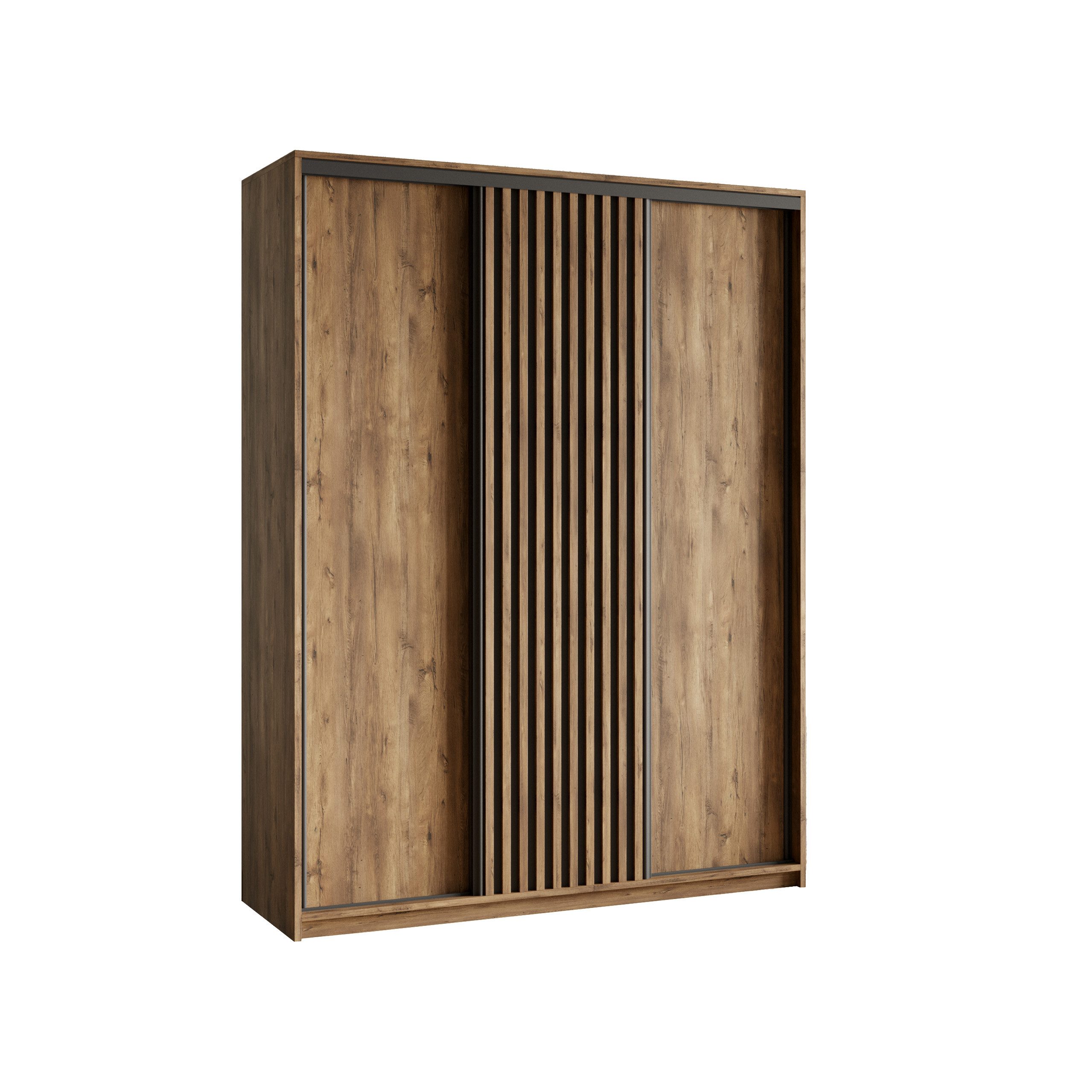 Masseno Schwebetürenschrank VONTE Kleiderschrank mit Schubladen Schrank Schlafzimmerschrank