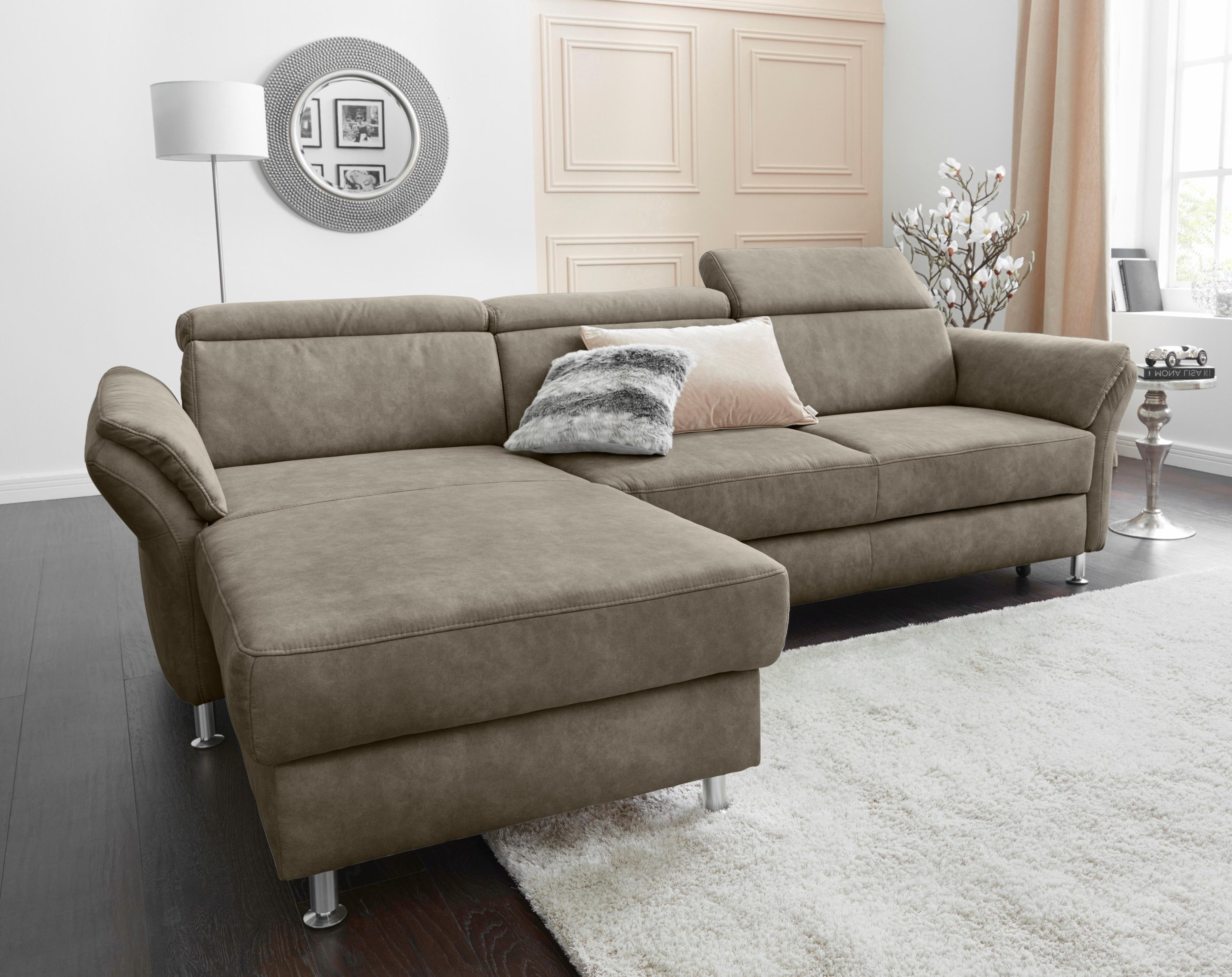 sit&more Ecksofa "Avignon L-Form", Kopfteilverstellung, wahlweise mit Bettf günstig online kaufen