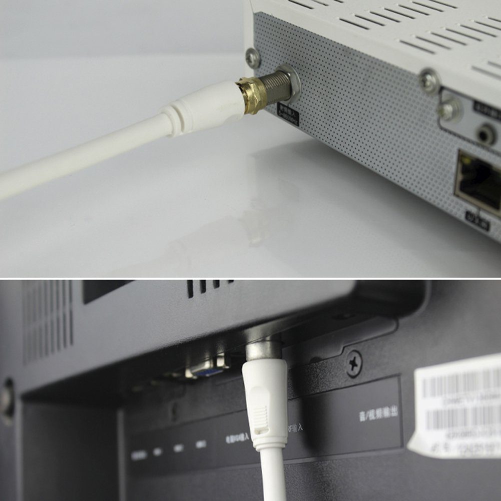 Bolwins P96C Koaxial Coax Satellit Kabel LNB Sat auf IEC Antenne F-Stecker DVB TV-Kabel