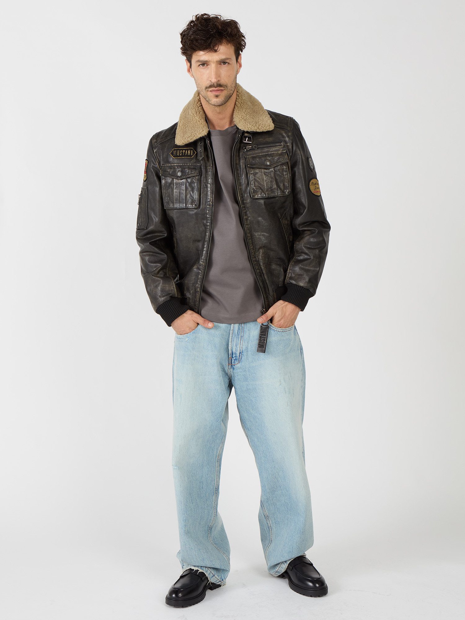 MUSTANG Lederjacke Karlstad