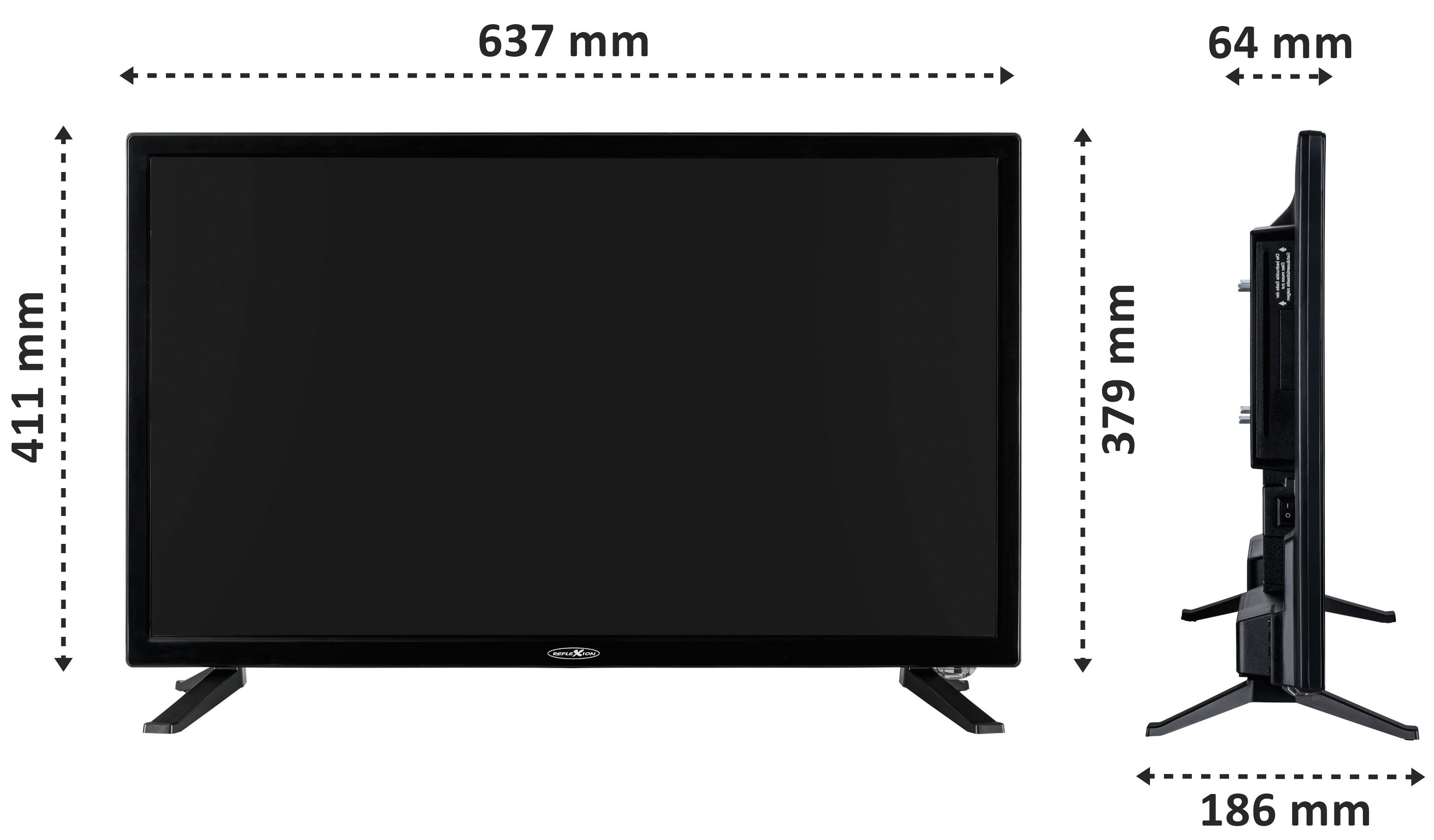 LDD27IBT 69 cm (27") LCD-TV mit DVD-Spieler, Full HD, Smart-TV, HDR-Wiedergabe, DVB-T2/DVB-C/DVB-S2