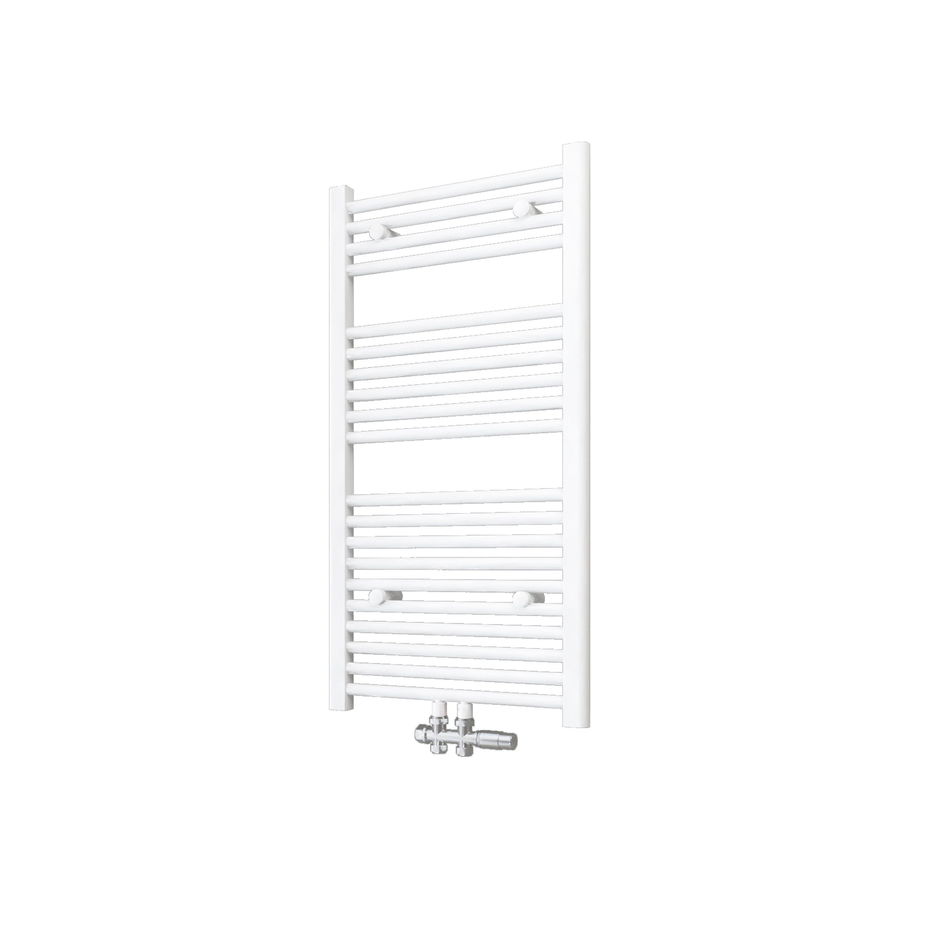 duschspa Badheizkörper Design Heizkörper Handtuchhalter Handtuchwärmer Handtuchtrokner Weiß, Mittel- und Seitenanschluss