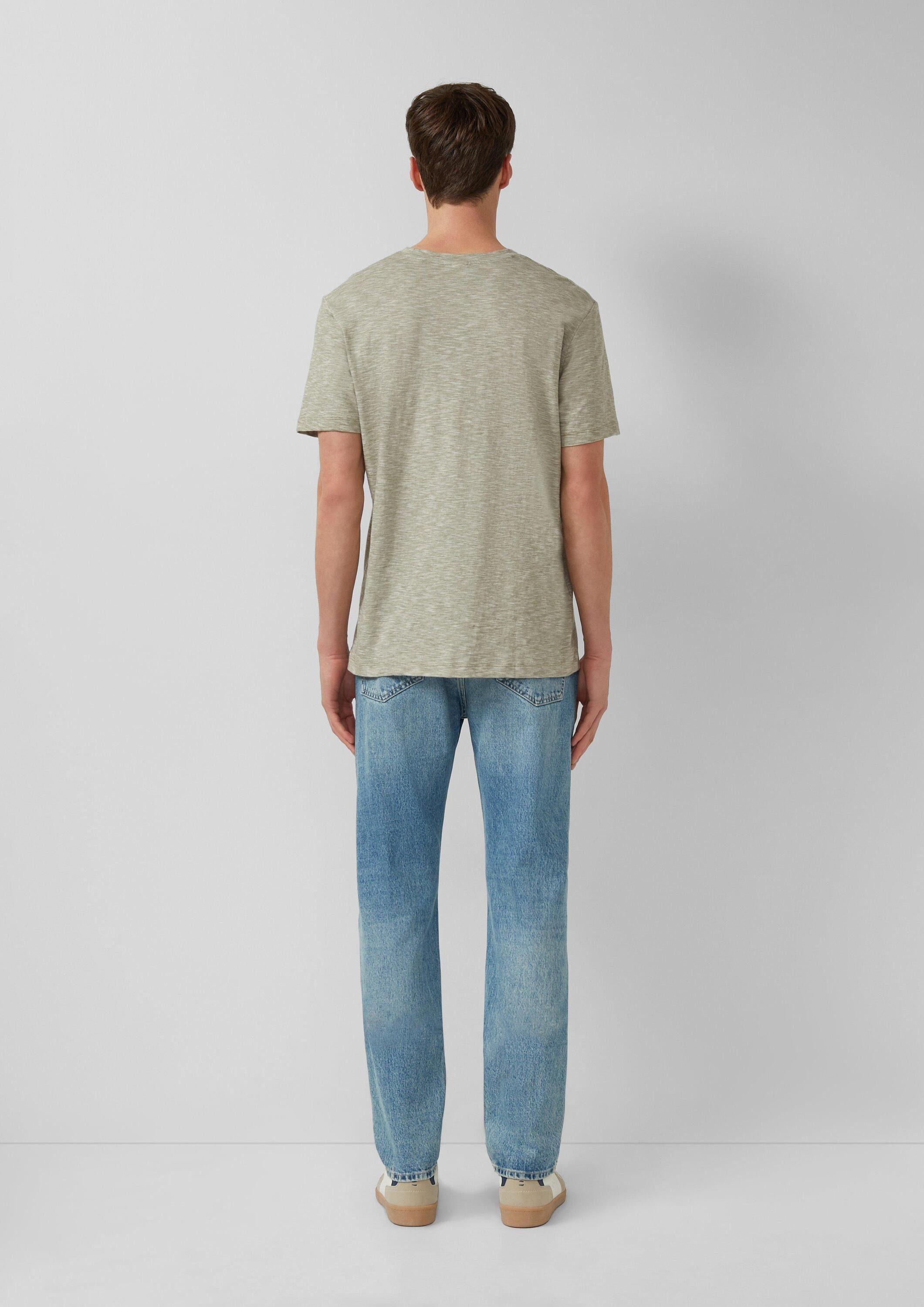 s.Oliver Kurzarmshirt T-Shirt T-Shirt mit V-Ausschnitt