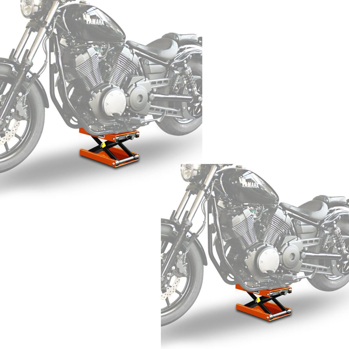ConStands Motorradheber 2x Hebebühne # Midlift M Motorradheber für Chopper / Custombike und Ch