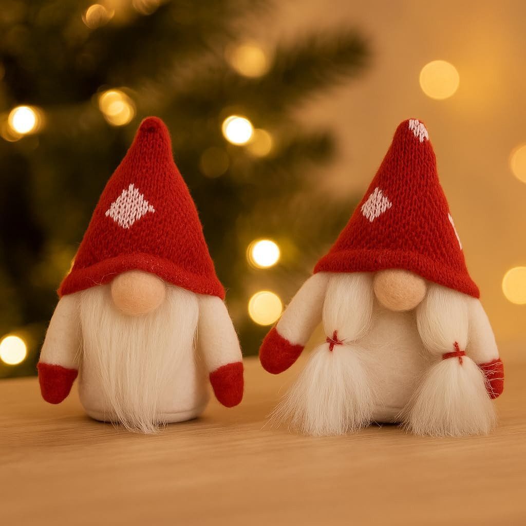hausleben Wichtel Weihnachtswichtel 12er Set (Figurenset, 12 St., 12-teiliges Figurenset, 2 Designs à 6 Stück), Weihnachtswichtel, 2 Sorten, je 6er Set – Bild 4 von 5