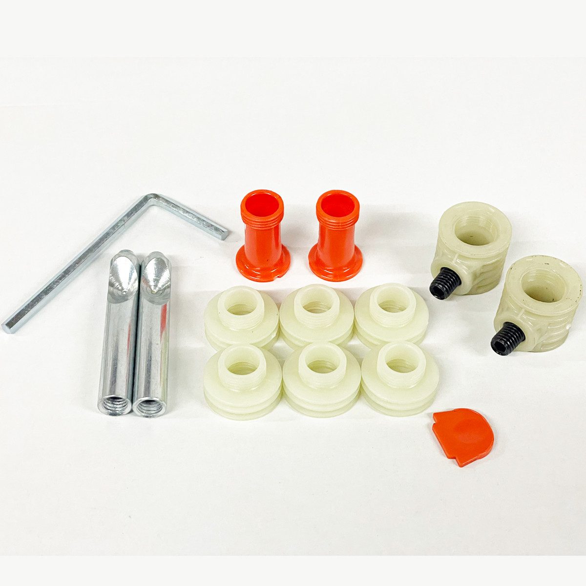Ekershop Wand-WC-Befestigung Universal Verdeckte Montage SET Bolzen 10cm für Hänge WC & Bidet, (Packung, 14-St., 2x Stockschrauben)