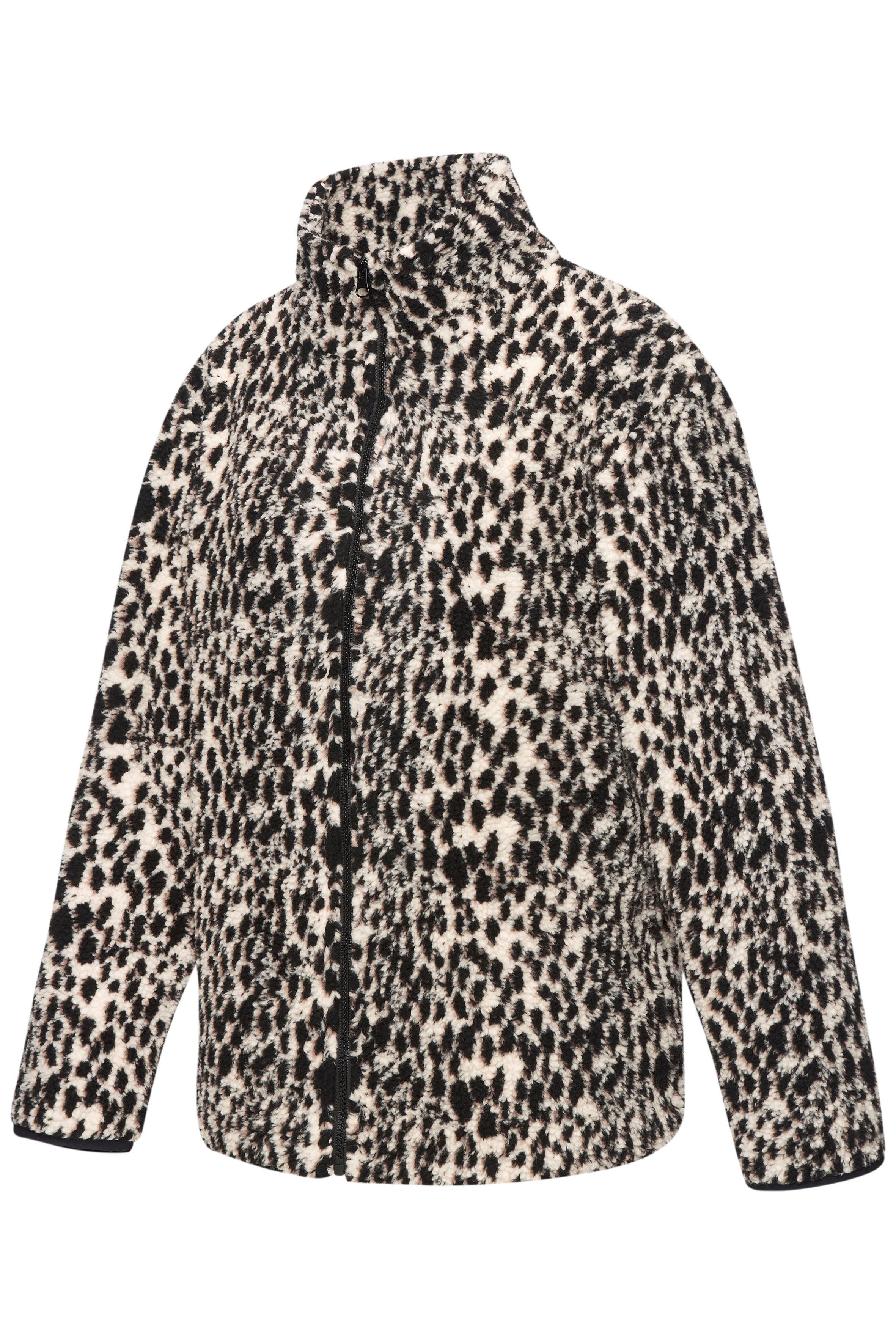 LASCANA Fleecejacke mit elegantem Leo-Muster – Bild 5 von 5