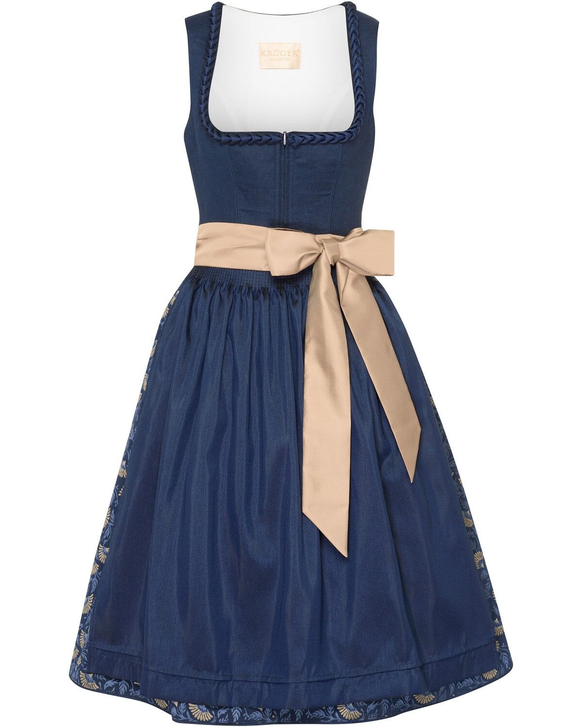 Dirndl Midi-Dirndl mit Jacquardrock