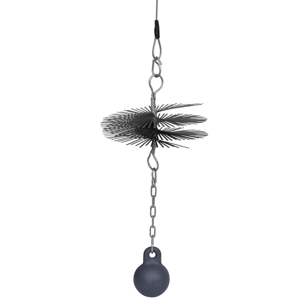 vidaXL Kamingarnitur, Kaminbesen Rund 20 cm Durchmesser